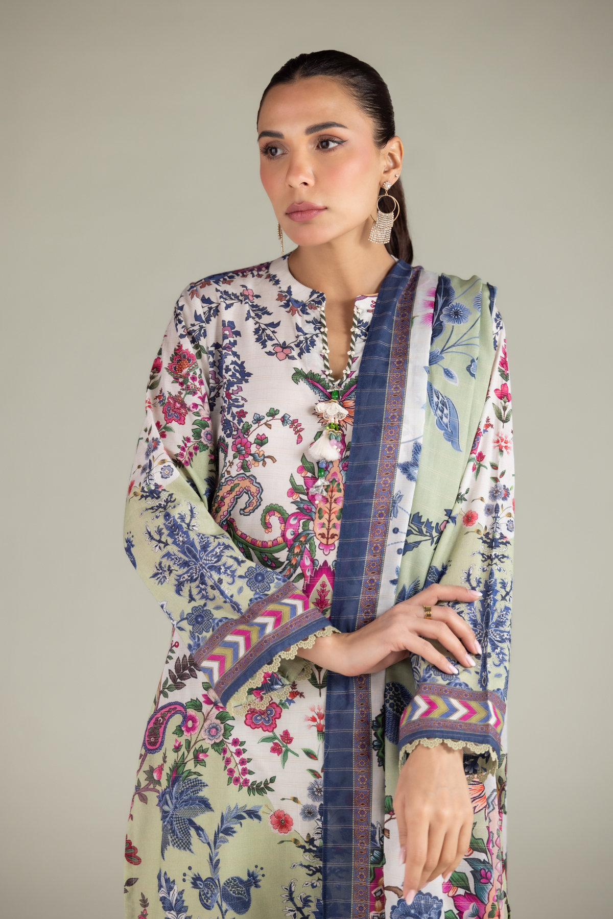 Printed Mesuri Fabrics 3 Piece - 1-26-102-A-F-VG