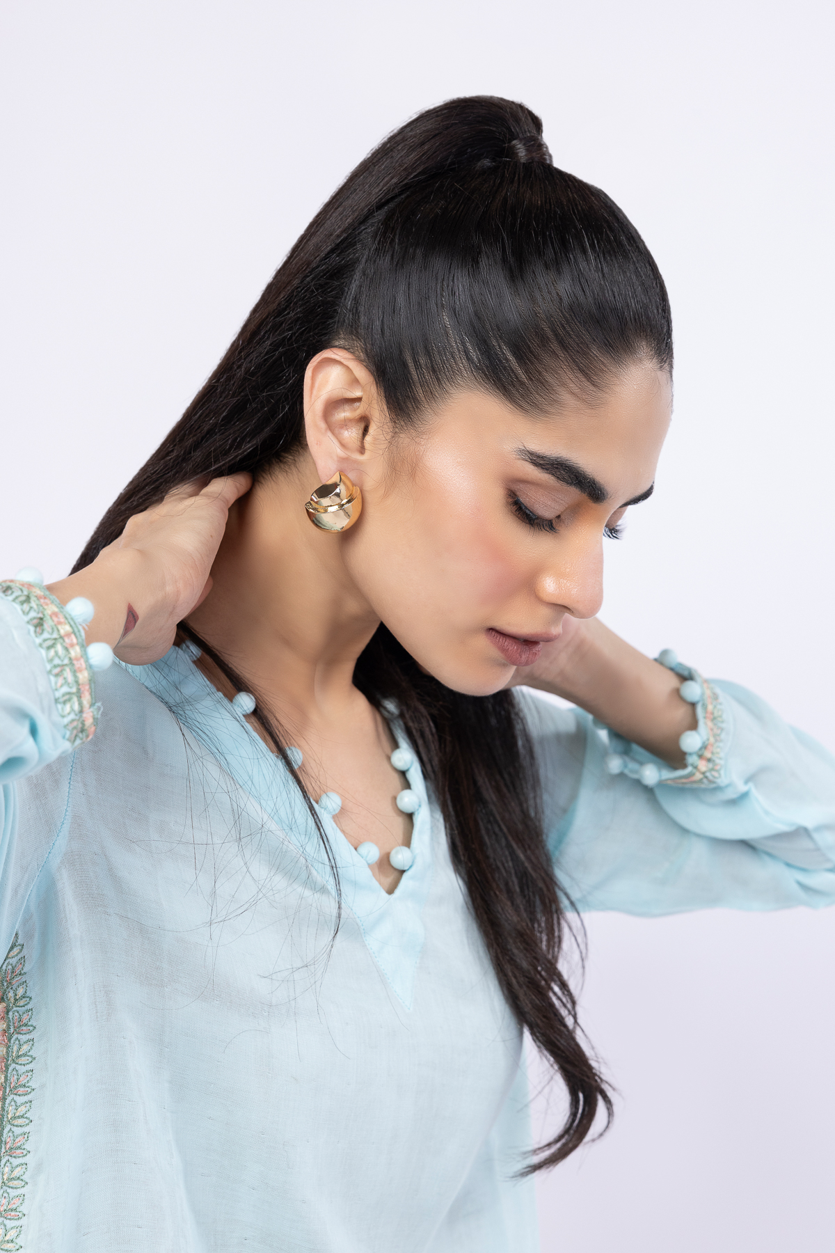 Embroidered Kurta - 25-W02iB-02TA-VG