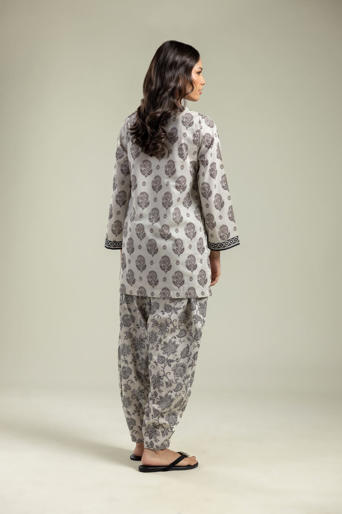 Printed Cambric Short Cambric Kurta - 1-26-208-A-E1-VG