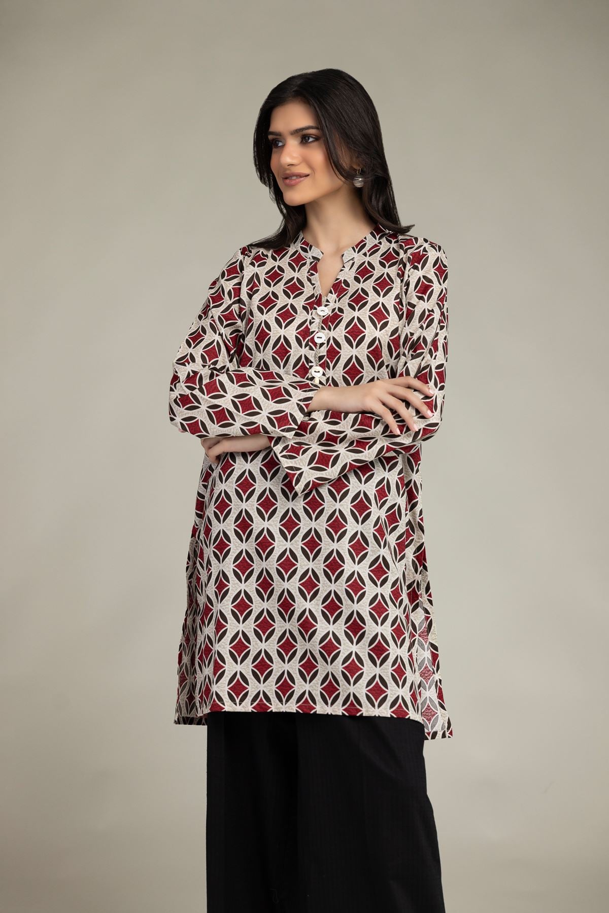 Printed Cambric Cambric Tailored 1-Piece - 1-26-102-A-F-VG