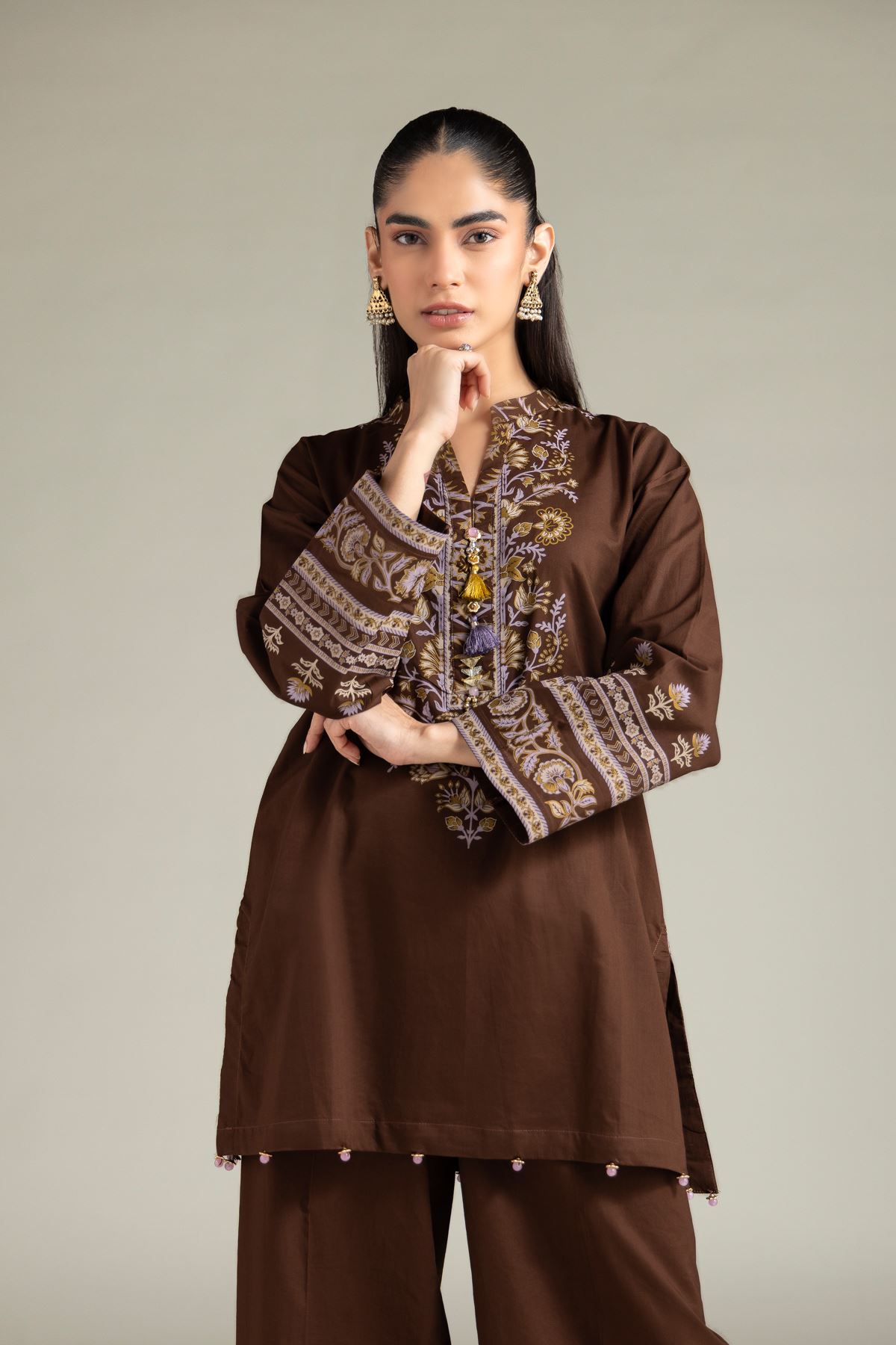 Cambric Kurta - 1-26-143-A-F-VG