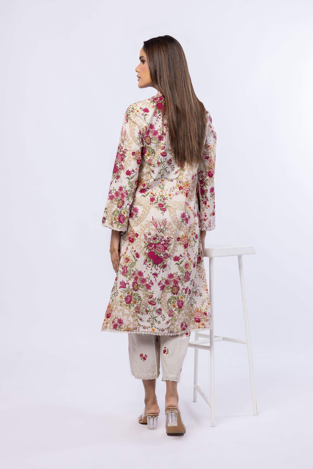 Printed Cotton Dobby Kurta - 25-10-12E5-09TA-VG