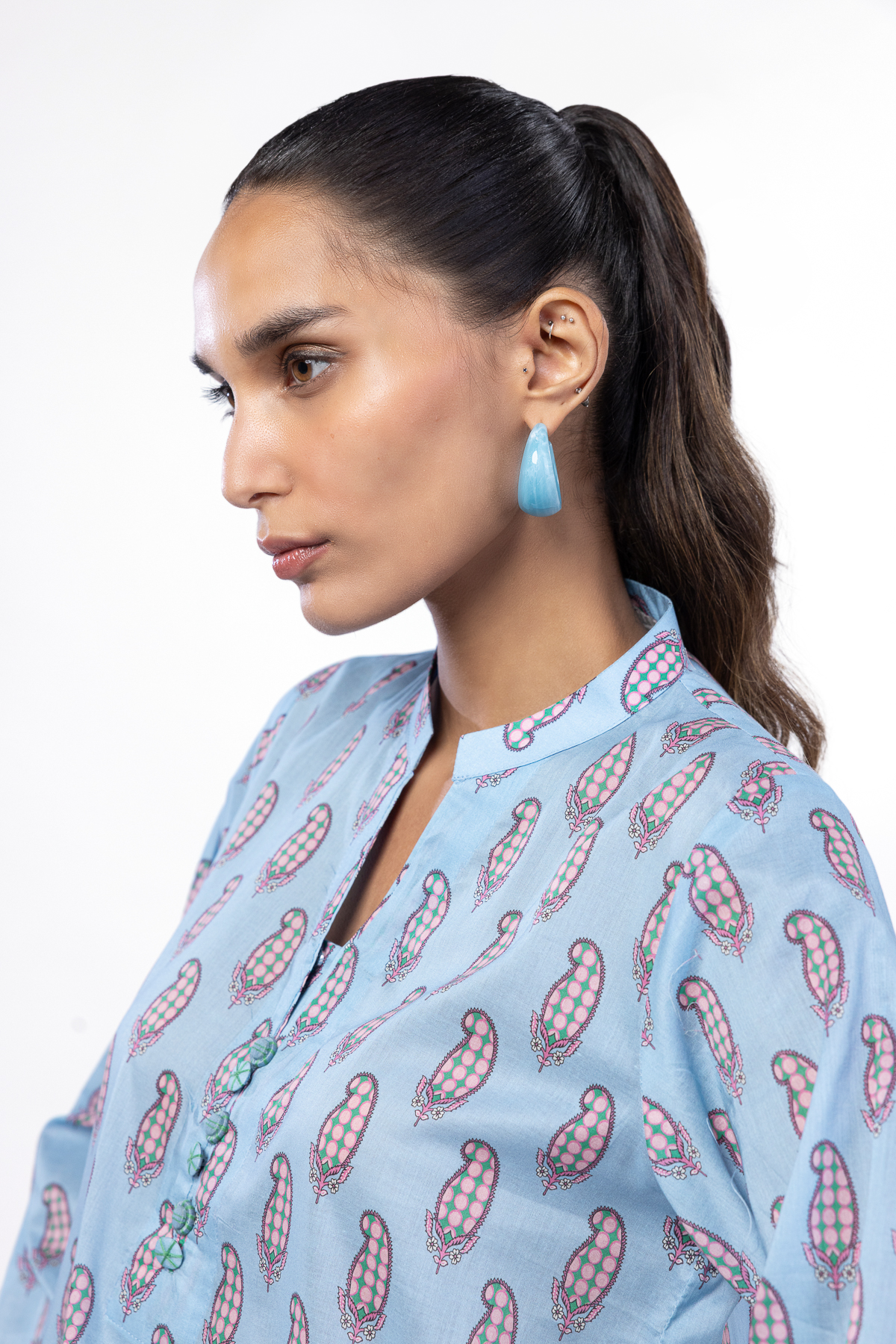 Printed Lawn Fabrics 2 Piece | Top and Bottom - KRN02A-VG