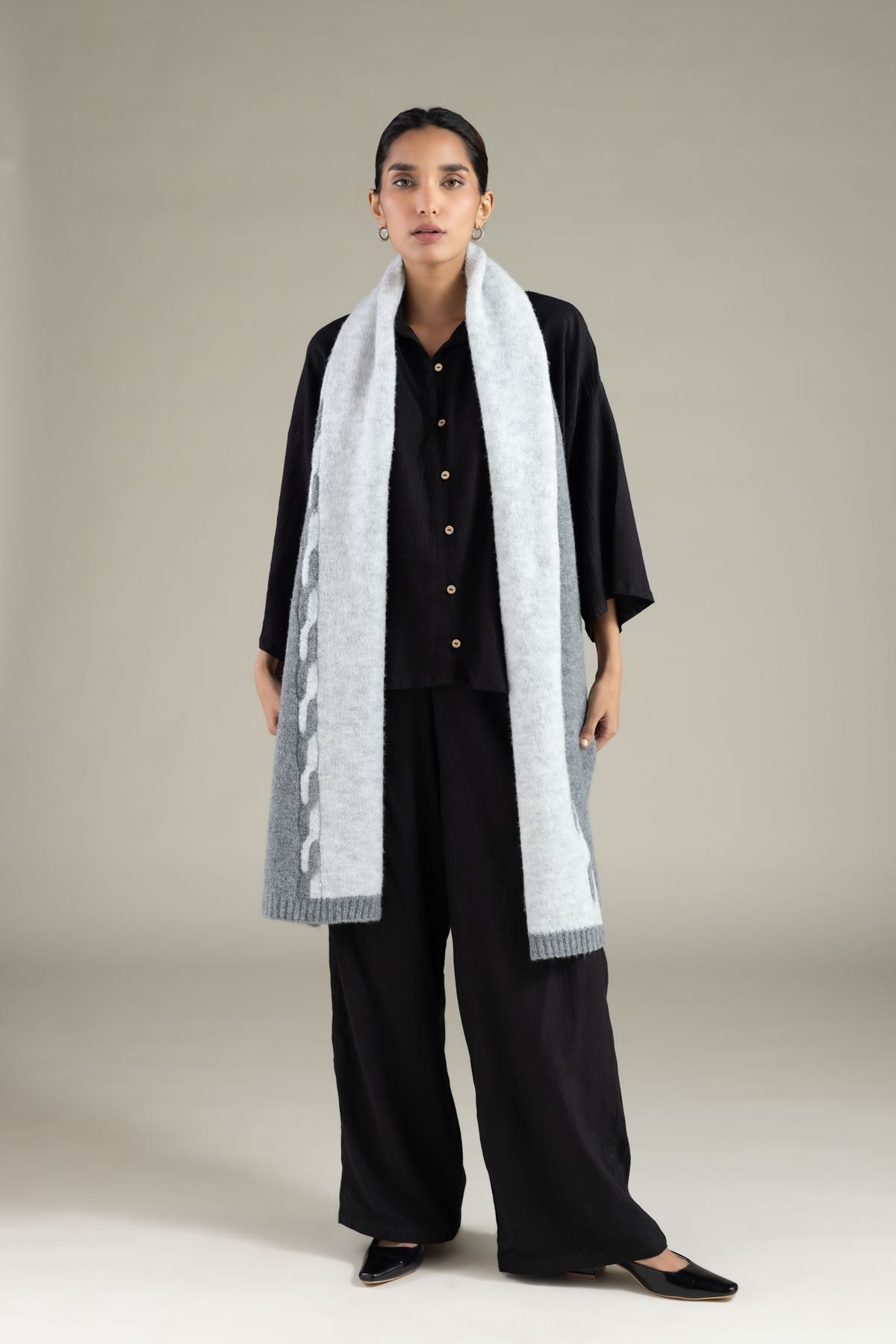Dyed Blended Acrylic Stole - 25-09-10E4-05TB-VG