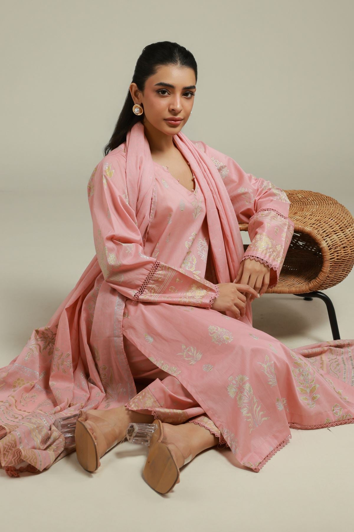 Printed Lawn Tailored 3 Piece - T-A22-26-108FI-VG