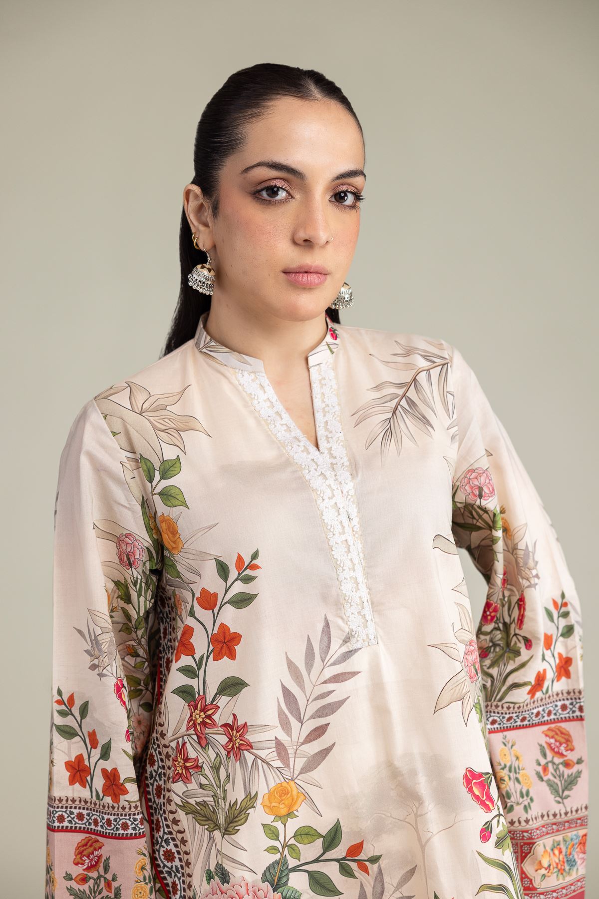 Embroidered Cambric Fabrics 3 Piece - A22-26-201FC1-VG