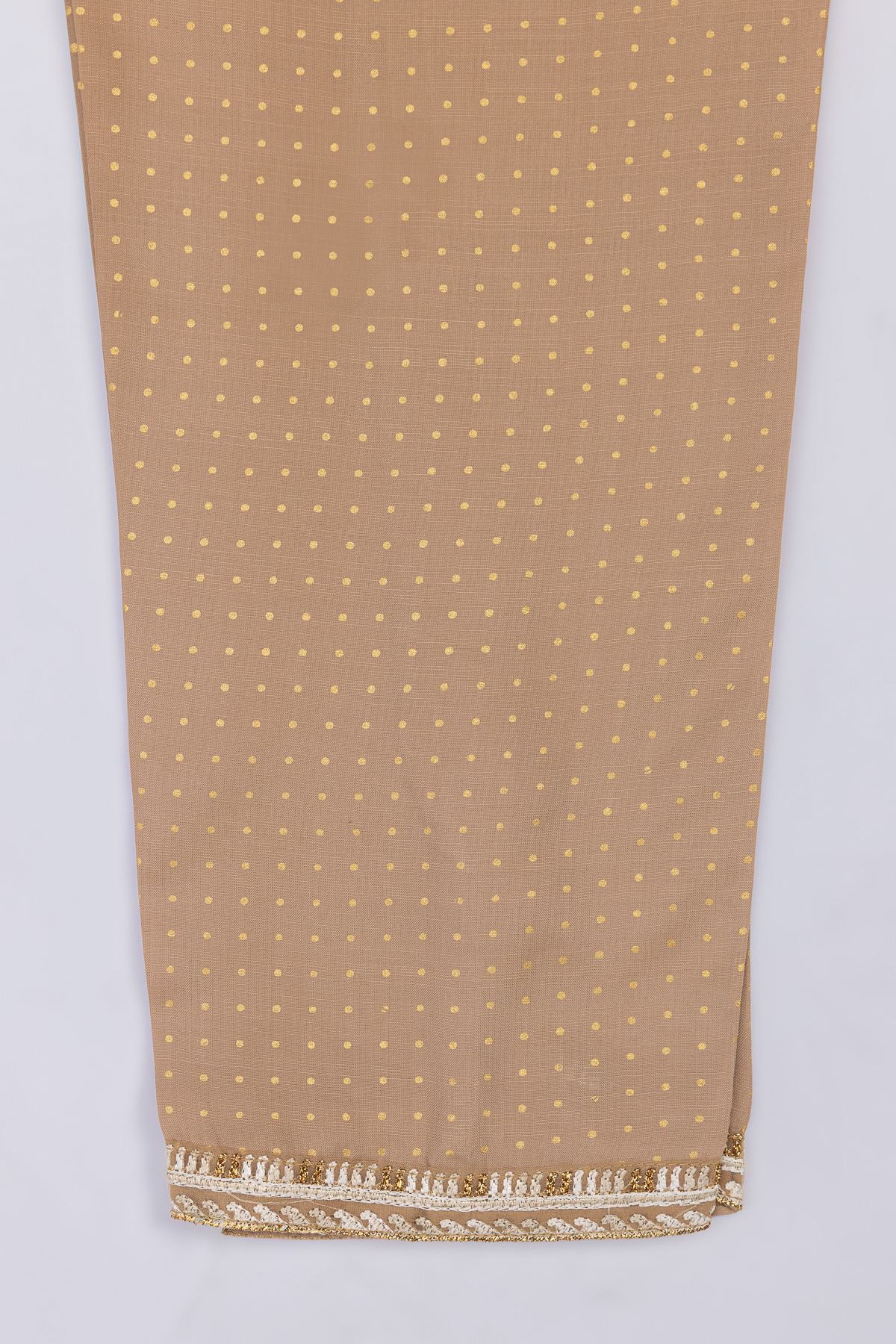 Embroidered Russian Raw Silk Pants - 25-04S19-02TA-VG