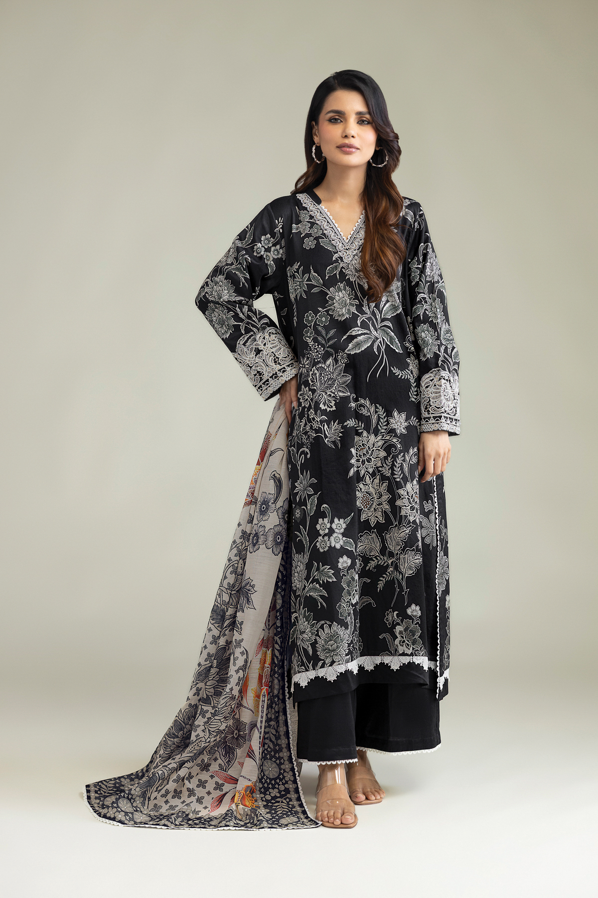Embroidered Lawn Lawn 3-Piece Tailored - 2-26-308-A-G1-VG