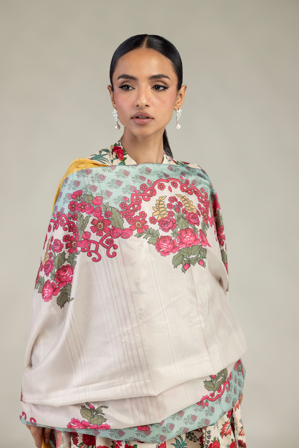 Embroidered Mesuri Dupatta - 2-26-202-A-D-VG