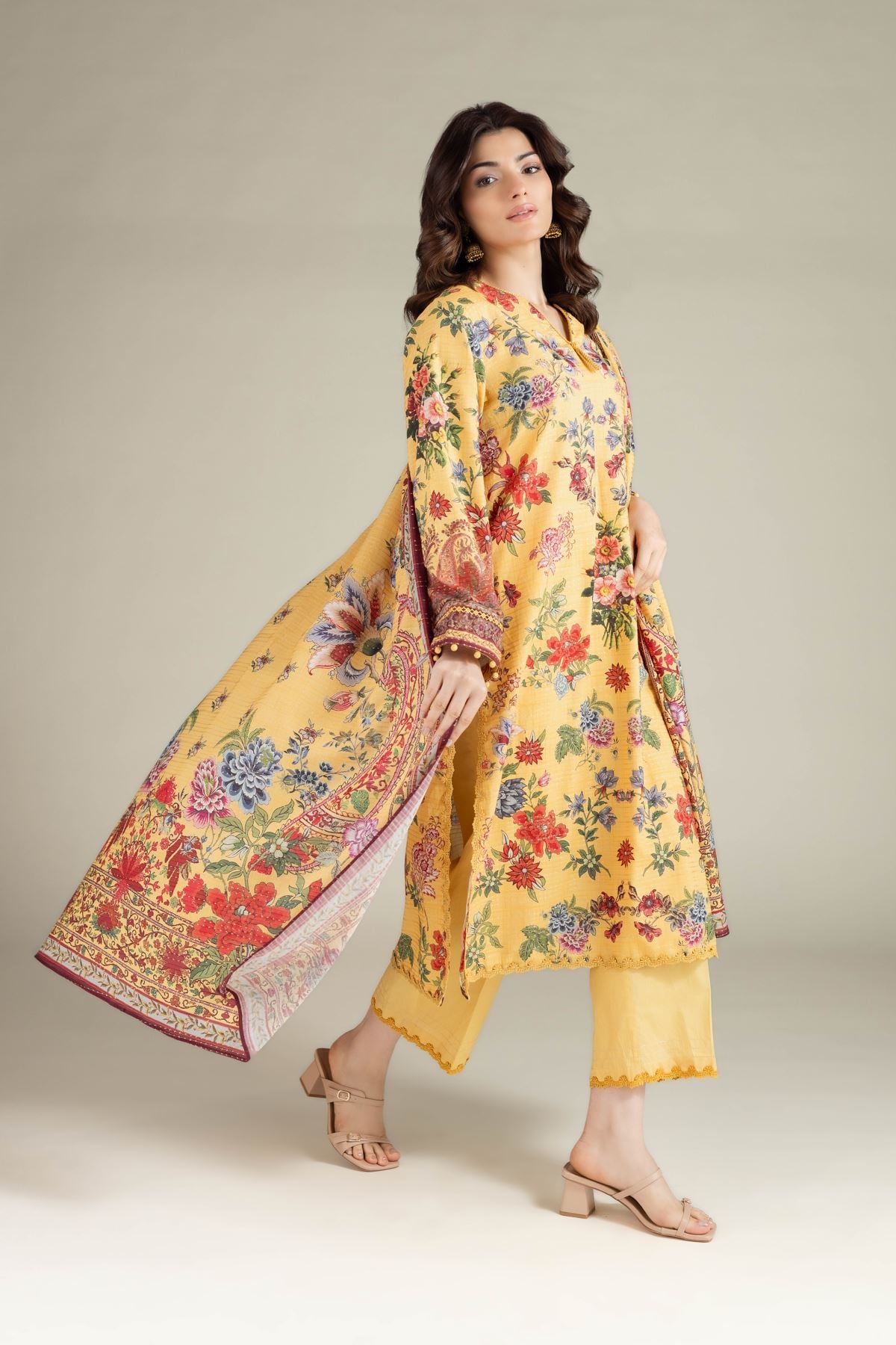 Printed Mesuri Dobby Tailored 3 Piece - 1-26-108-A-F-VG