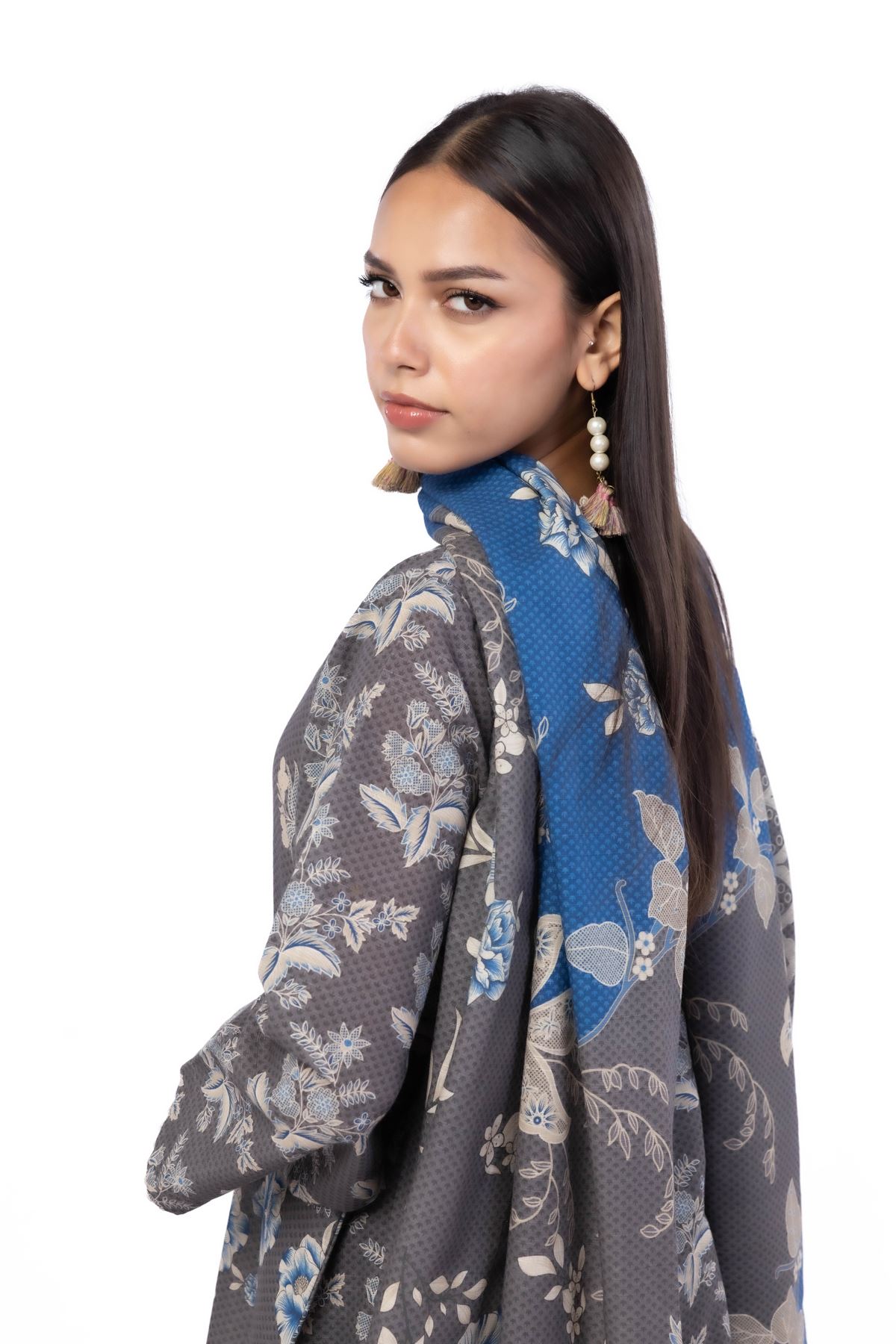 Printed Khaddar Fabrics 3 Piece - KN32A-VG