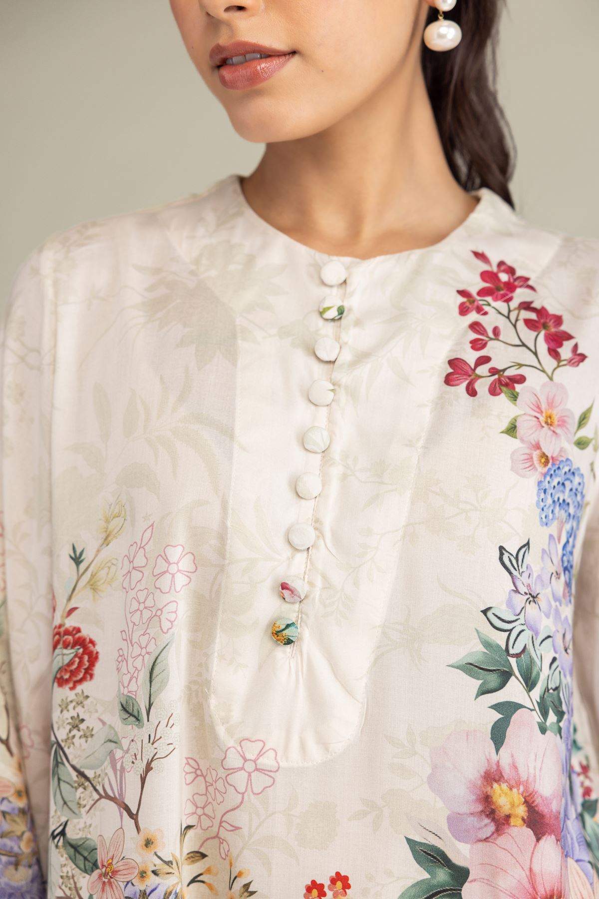Printed Viscose Short Viscose Kurta - 1-26-250-B-H1-VG