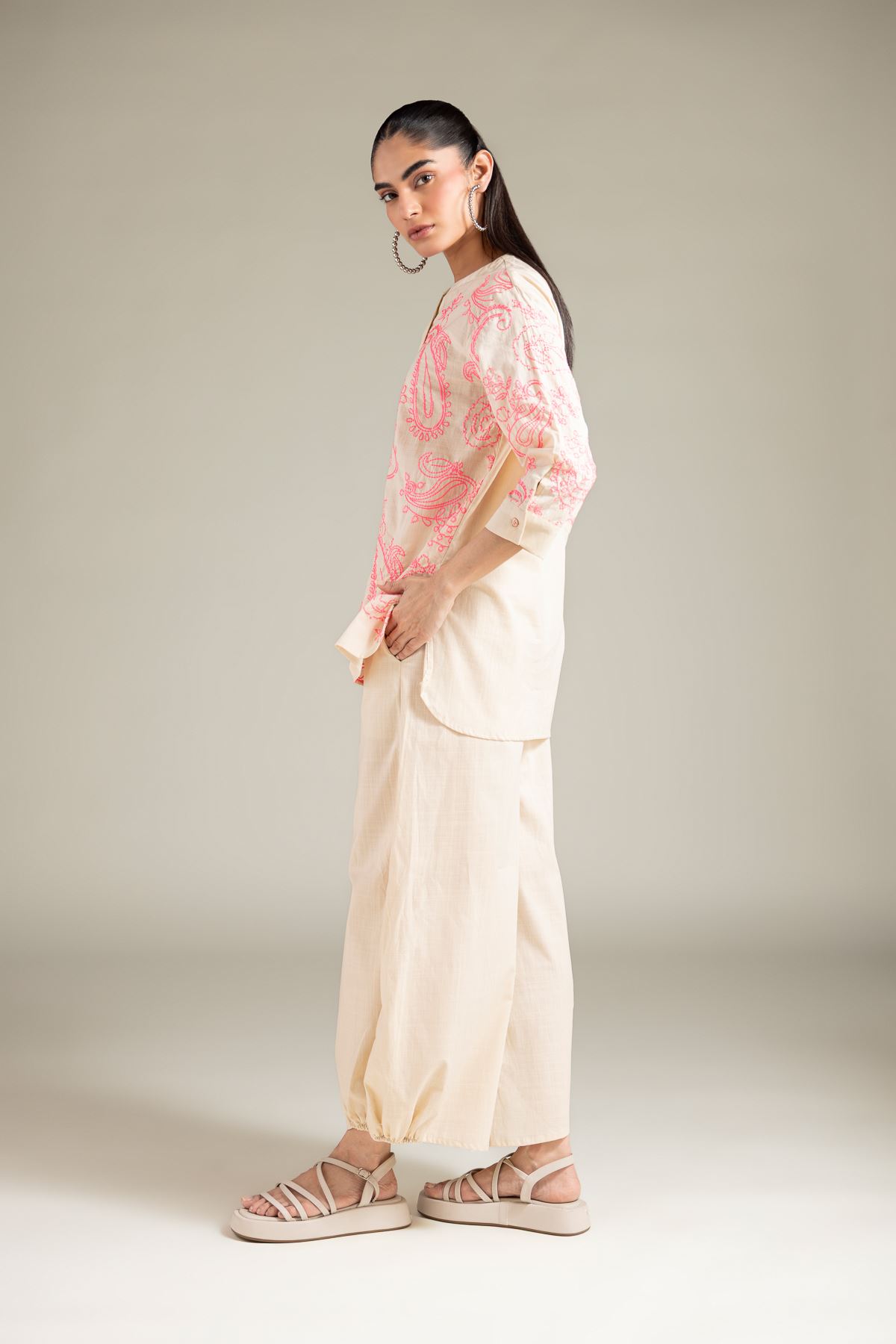 Textured Cotton Shirt - 6-26-101-A-F-VG