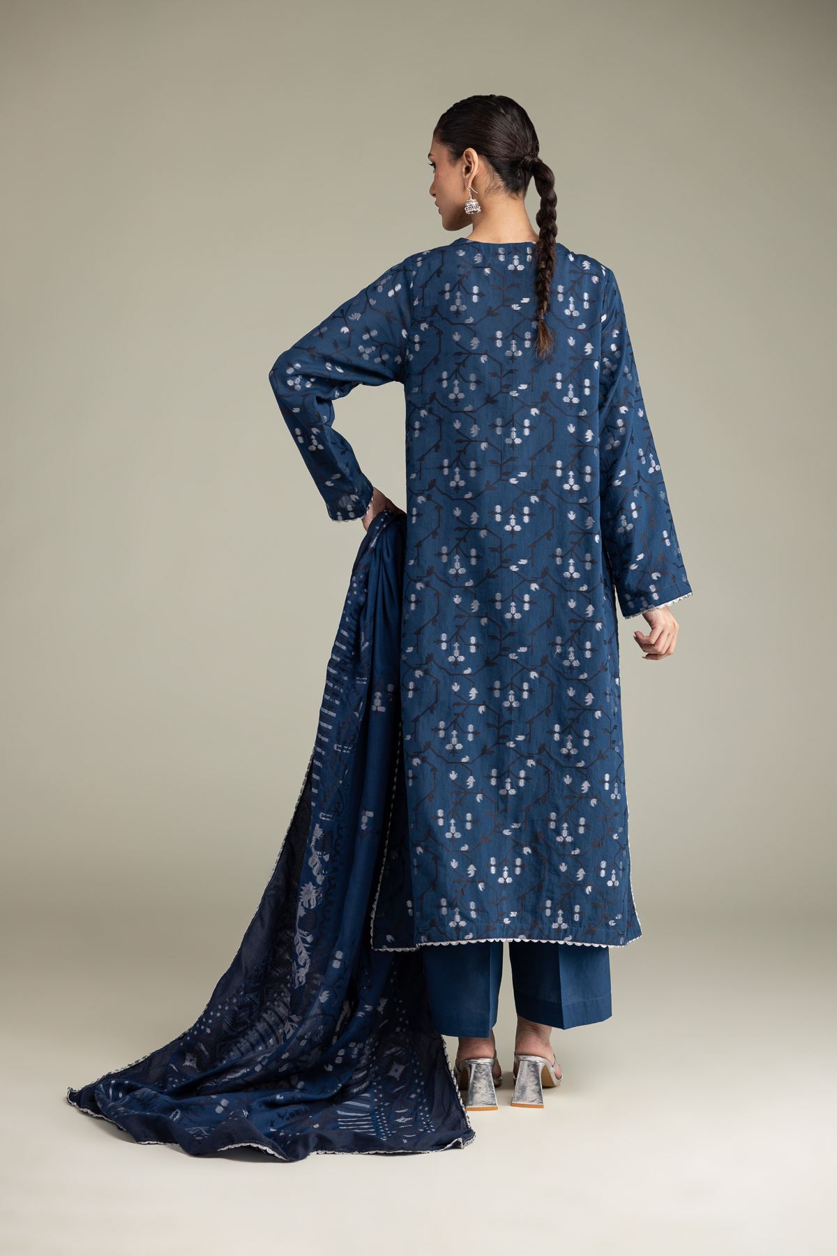Embroidered Jacquard Tailored 3-piece Jacquard - 1-26-102-A-F-VG