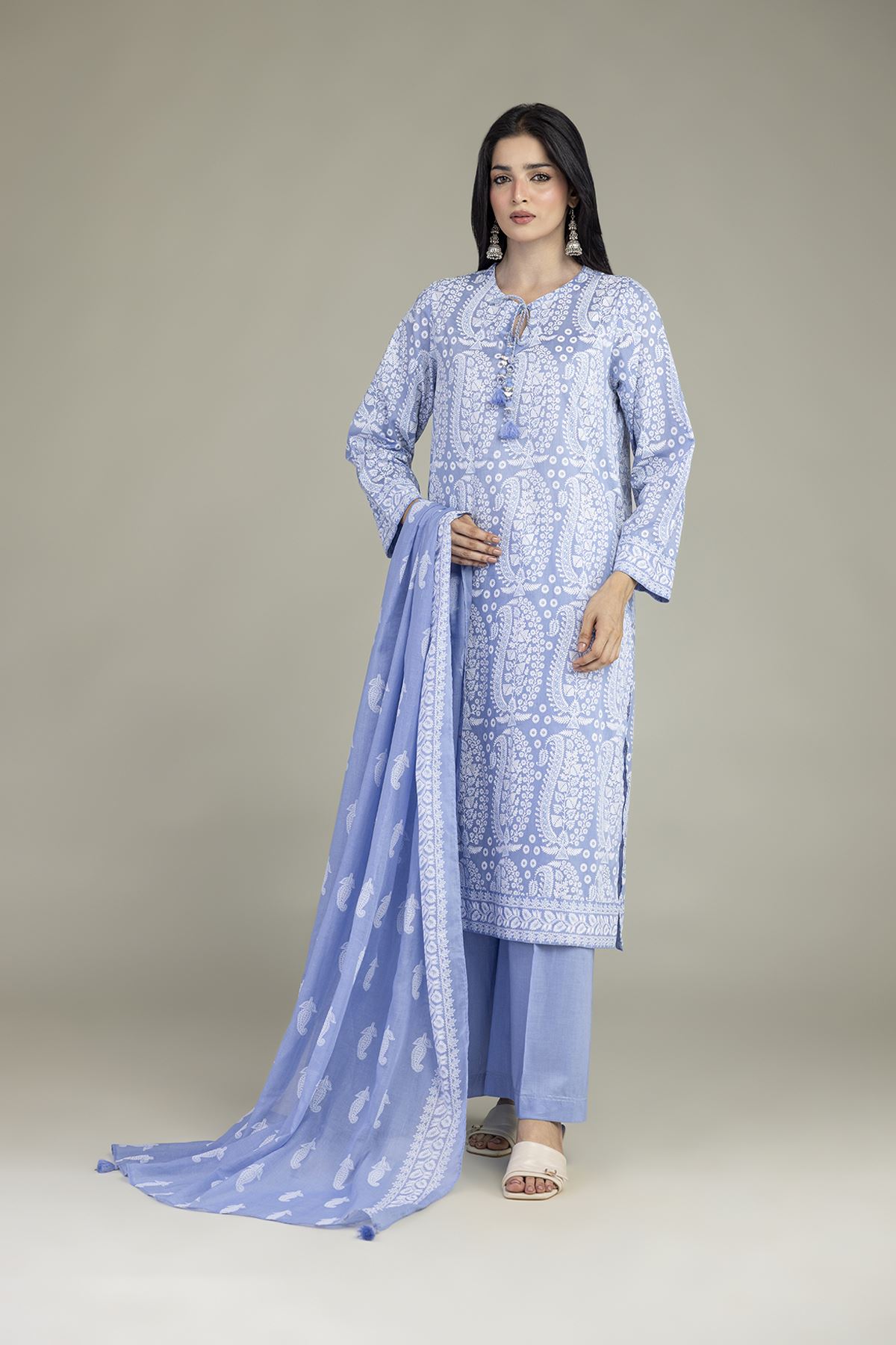 Printed Lawn Lawn 3-Piece Tailored - 1-26-102-A-F-VG