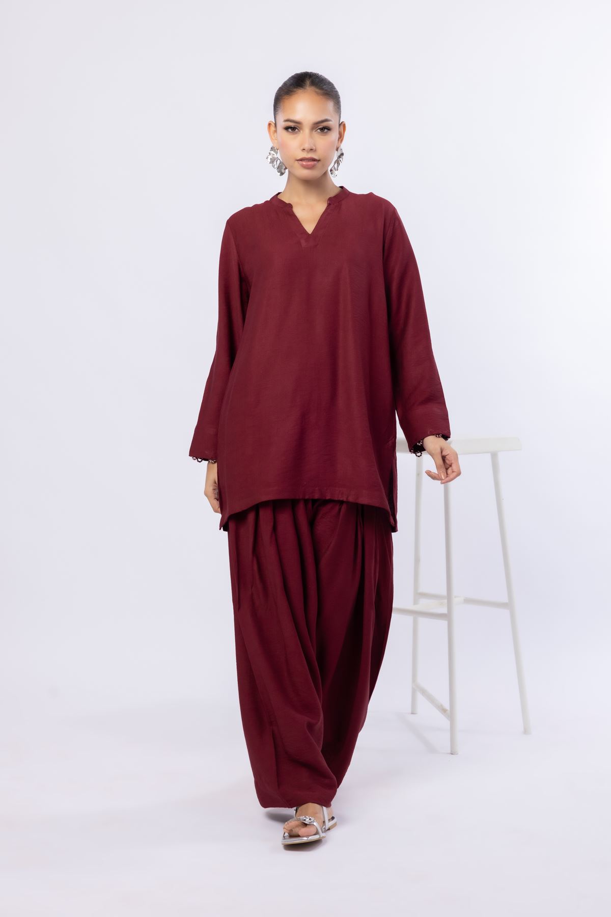 Dyed Cotton Vortex Wrinkle Pants - 25-08-8E4-07TA-VG