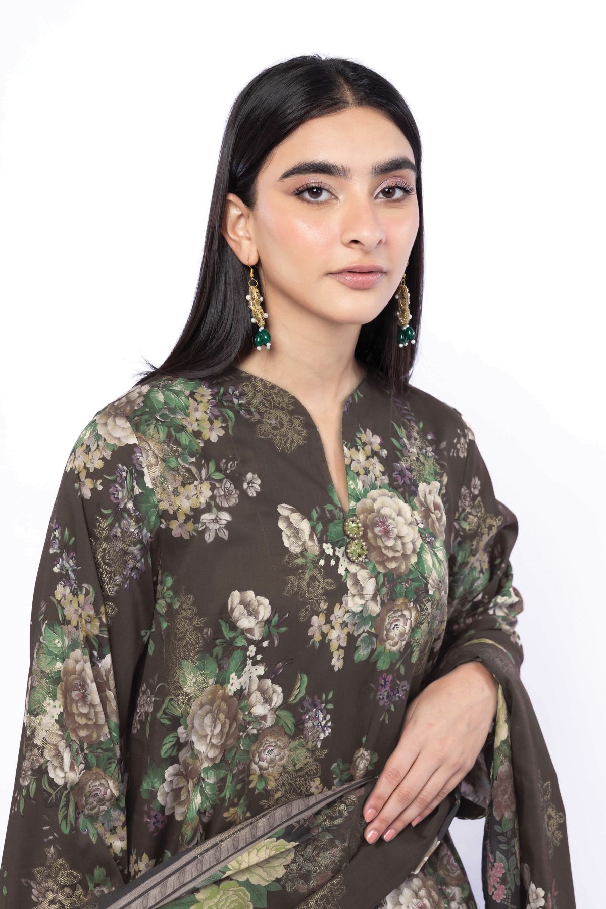 Printed Jacquard Tailored 3 Piece - T-A22-26-101FE-VG