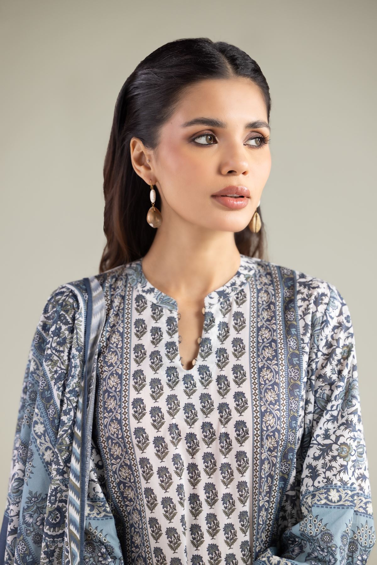 Printed Lawn Lawn Tailored 3-Piece - 25-09-11E2-03TB-VG