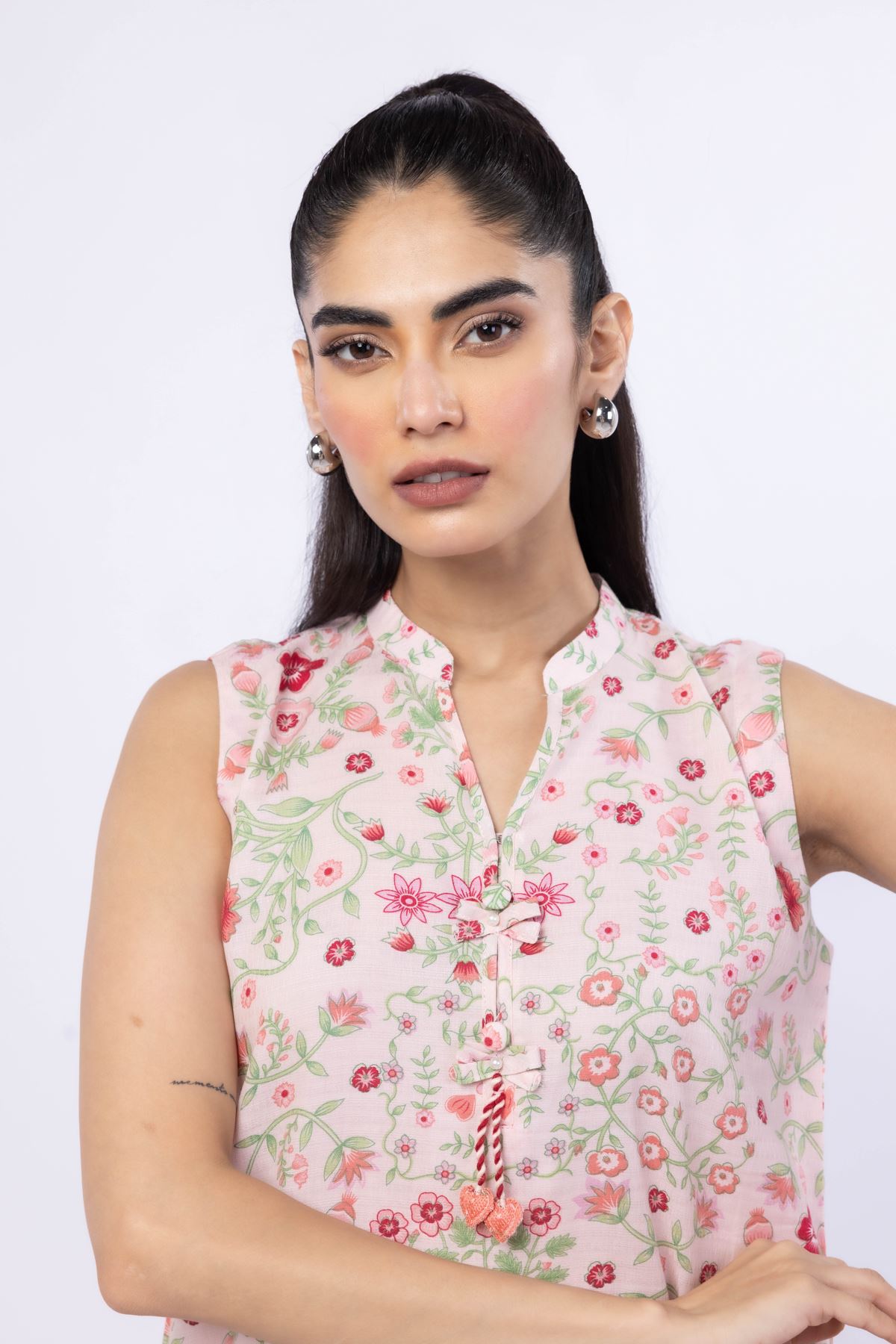 Printed Cotton Dobby Kurta - 1-26-119-A-F-VG