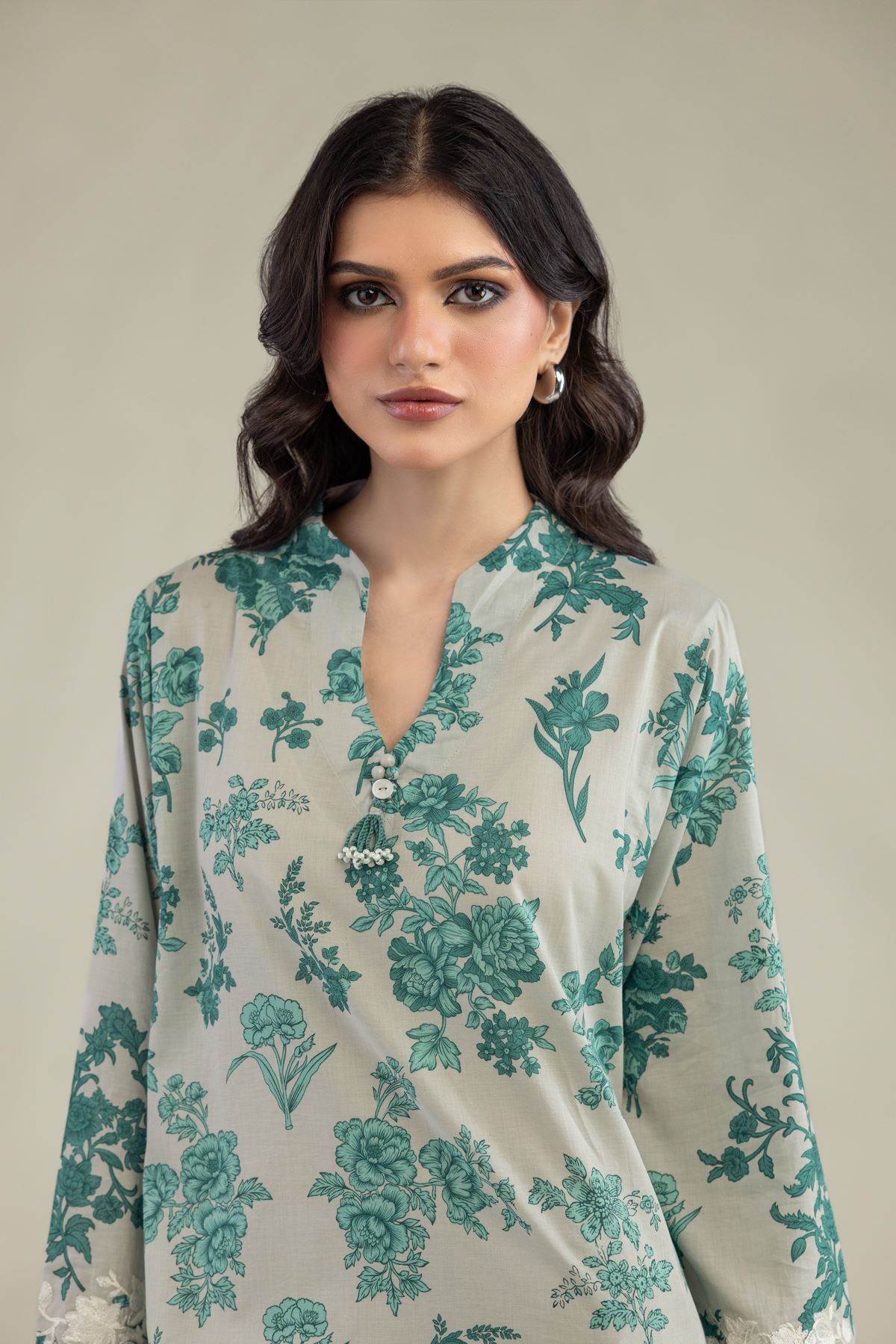 Embroidered Lawn Short Lawn Kurta - 1-26-250-B-H1-VG
