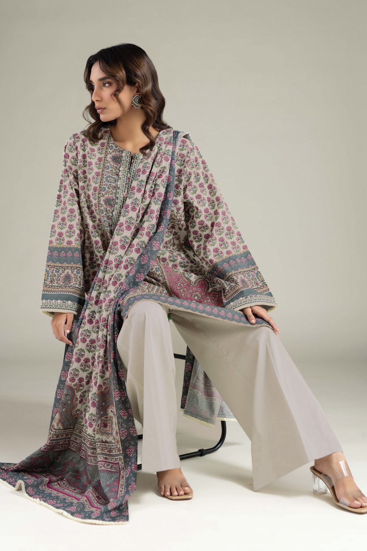 Printed Messuri Fabrics 3 Piece - 1001940116