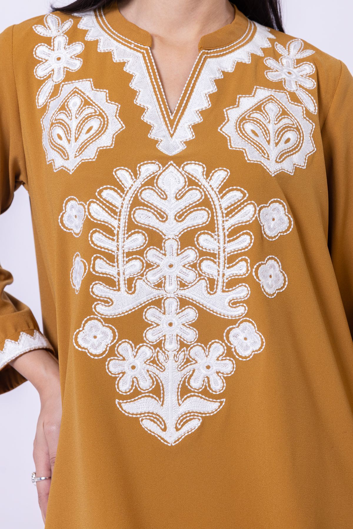 Embroidered Georgette Kurta - 25-09-12E2-08TA-VG