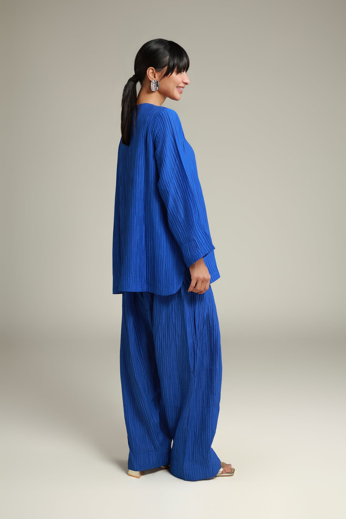 Dyed Blended Crinkle Blended Crinkle Shalwar - 8-26-205-A-A1-VG