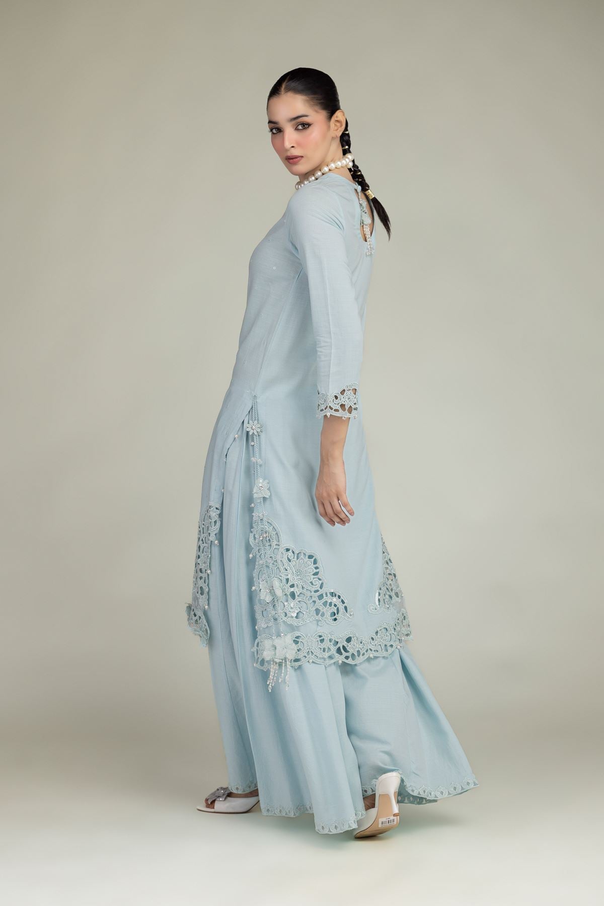 Raw Silk 3-Piece Co-ord Set - 1-26-221-A-G1-VG