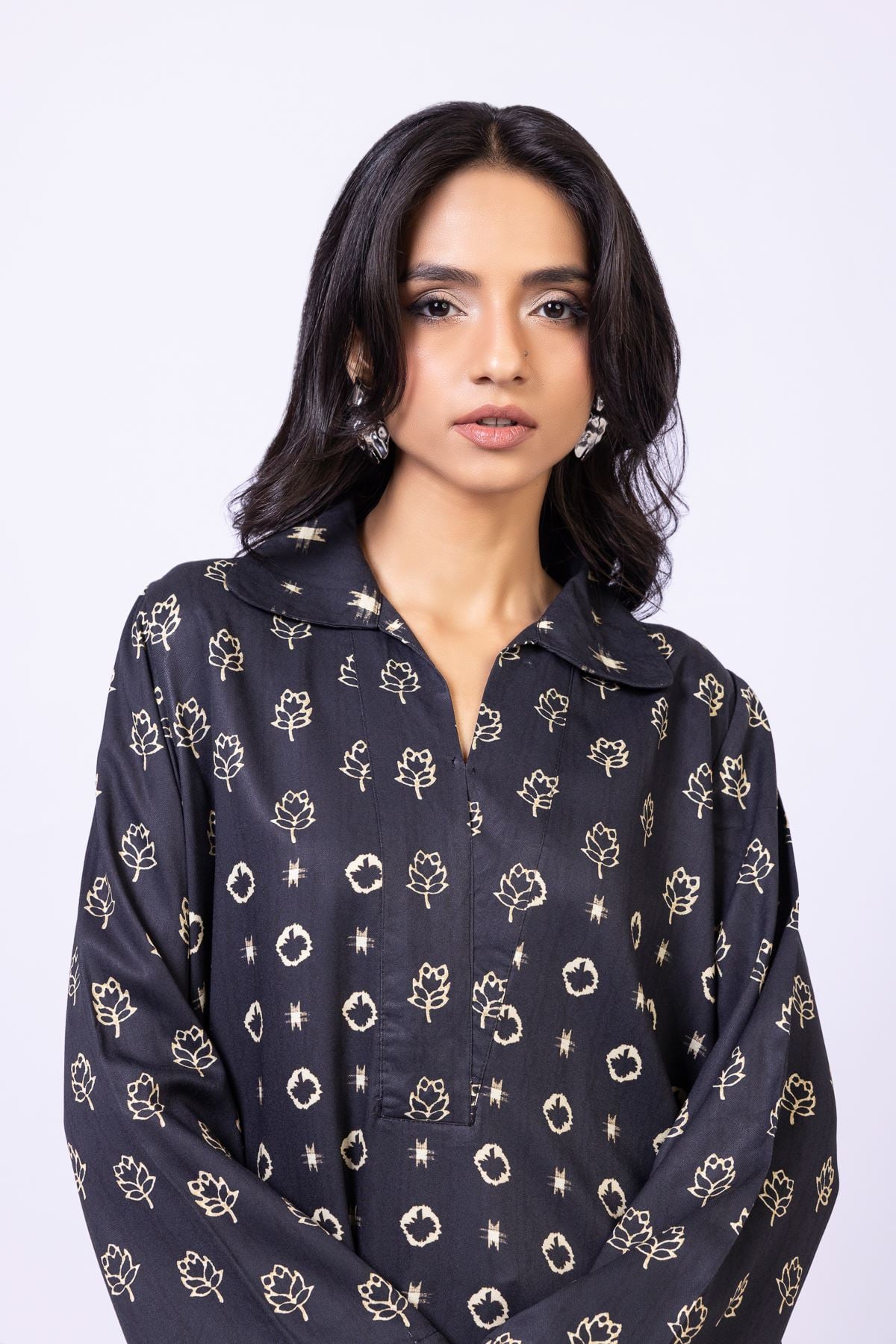 Printed Marina Kurta - 25-09-10E3-01TA-VG