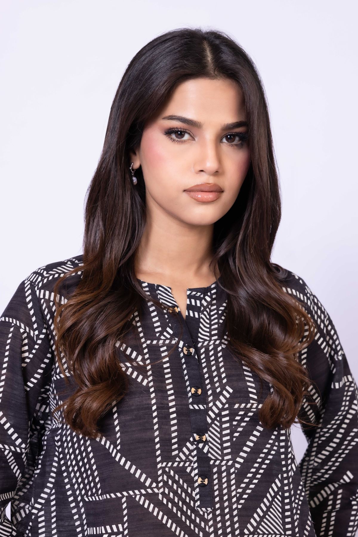 Printed Textured Cotton Kurta - OTD4-EX28-08TA-VG