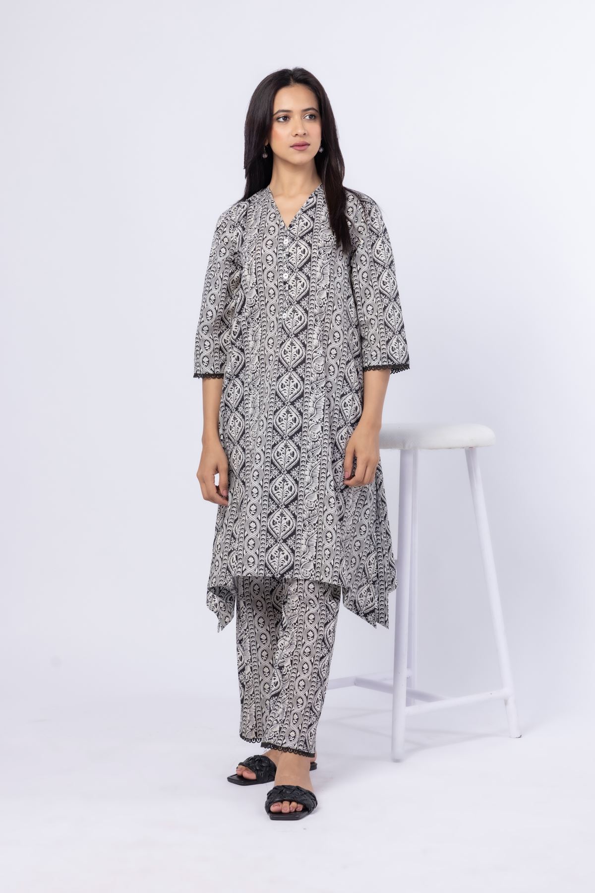 Printed Cambric Pants - 25-04E41-06BB-VG