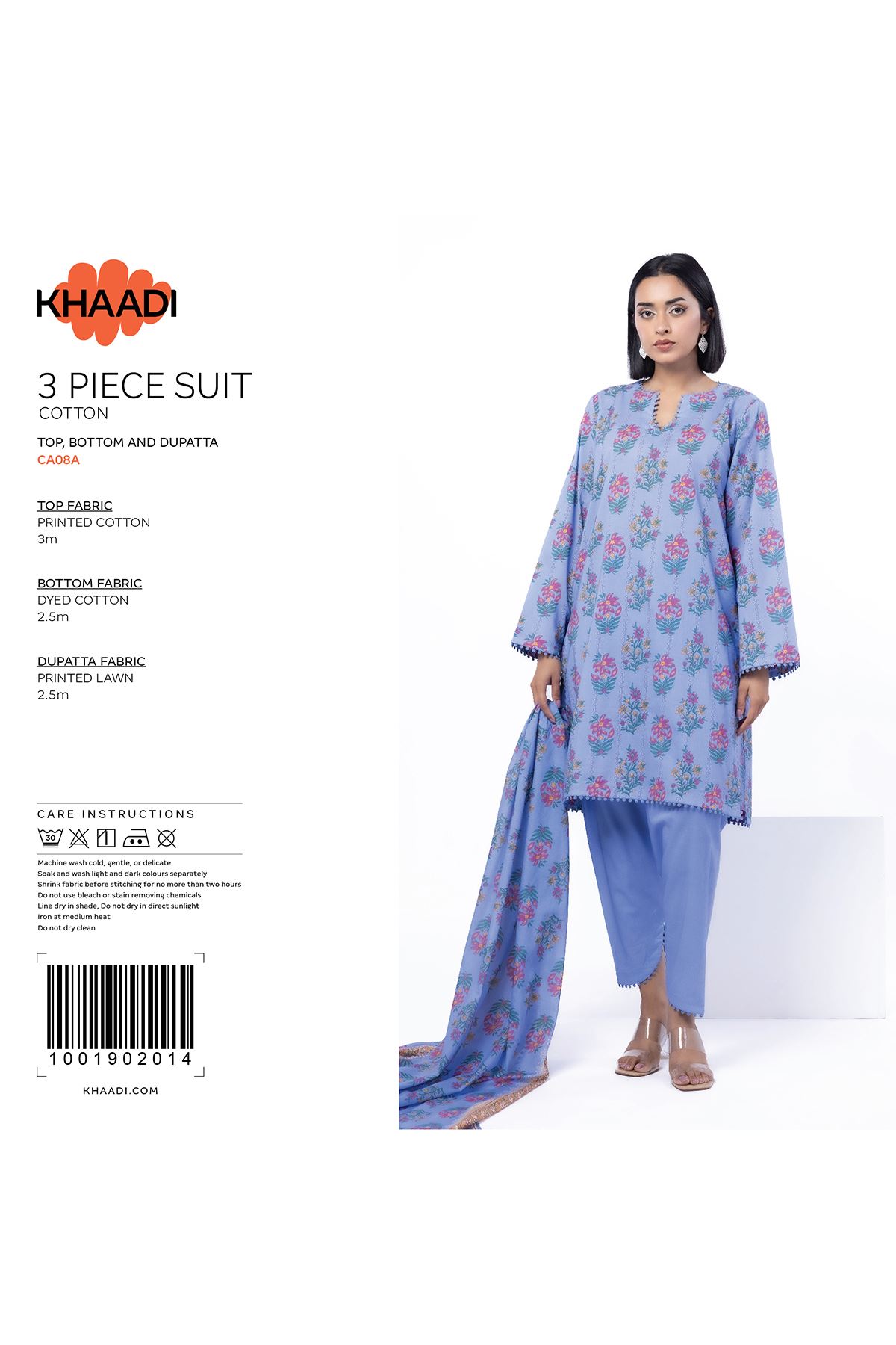 Printed Cotton Fabrics 3 Piece - KW38A-VG
