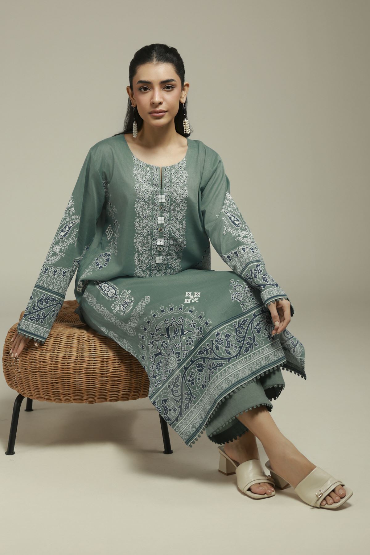 Printed Cambric Fabrics 2 Piece - A112-26-112EI1-VG