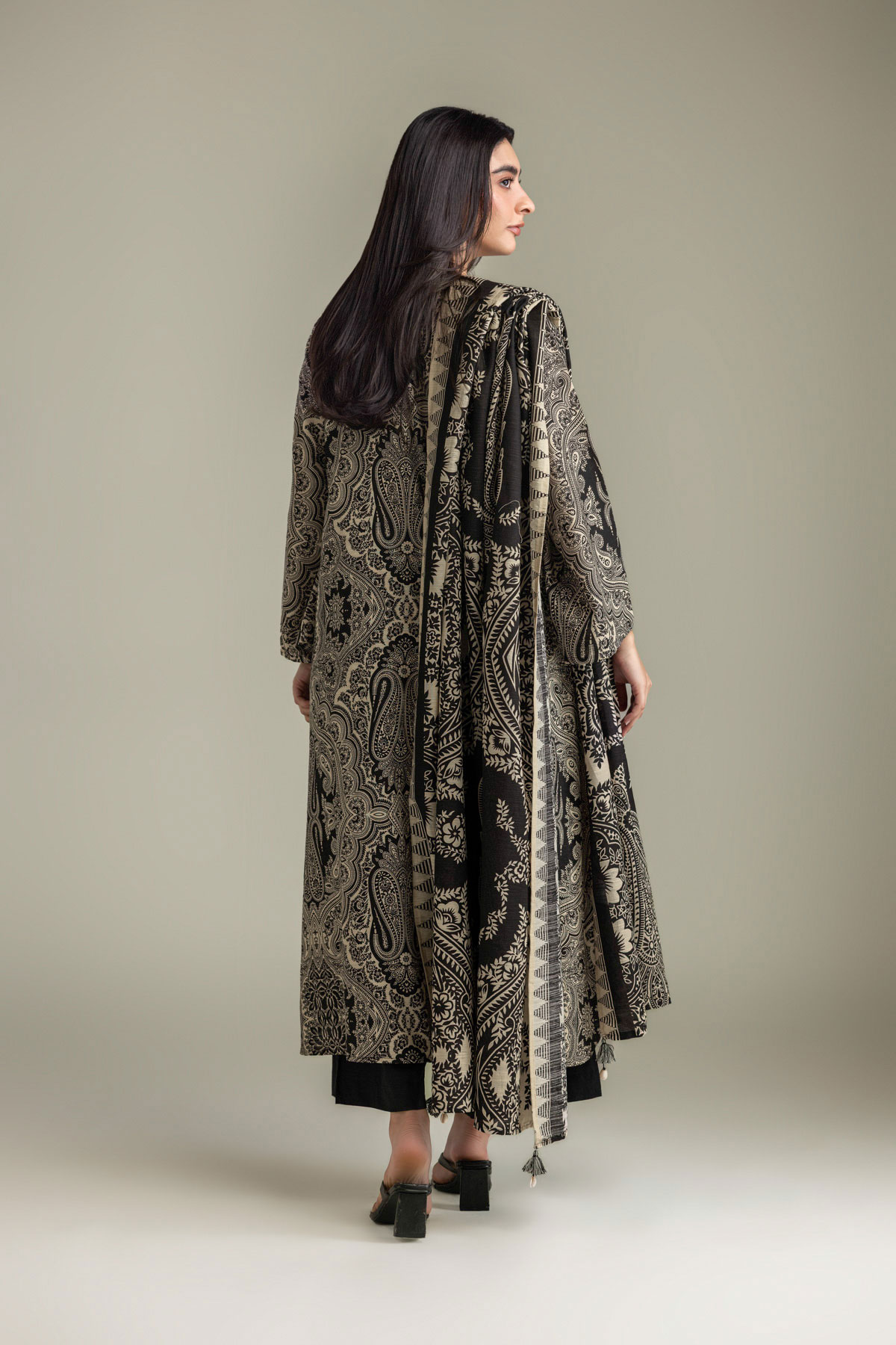 Printed Light Khaddar 3 Piece Tailored - 2-26-308-A-G1-VG