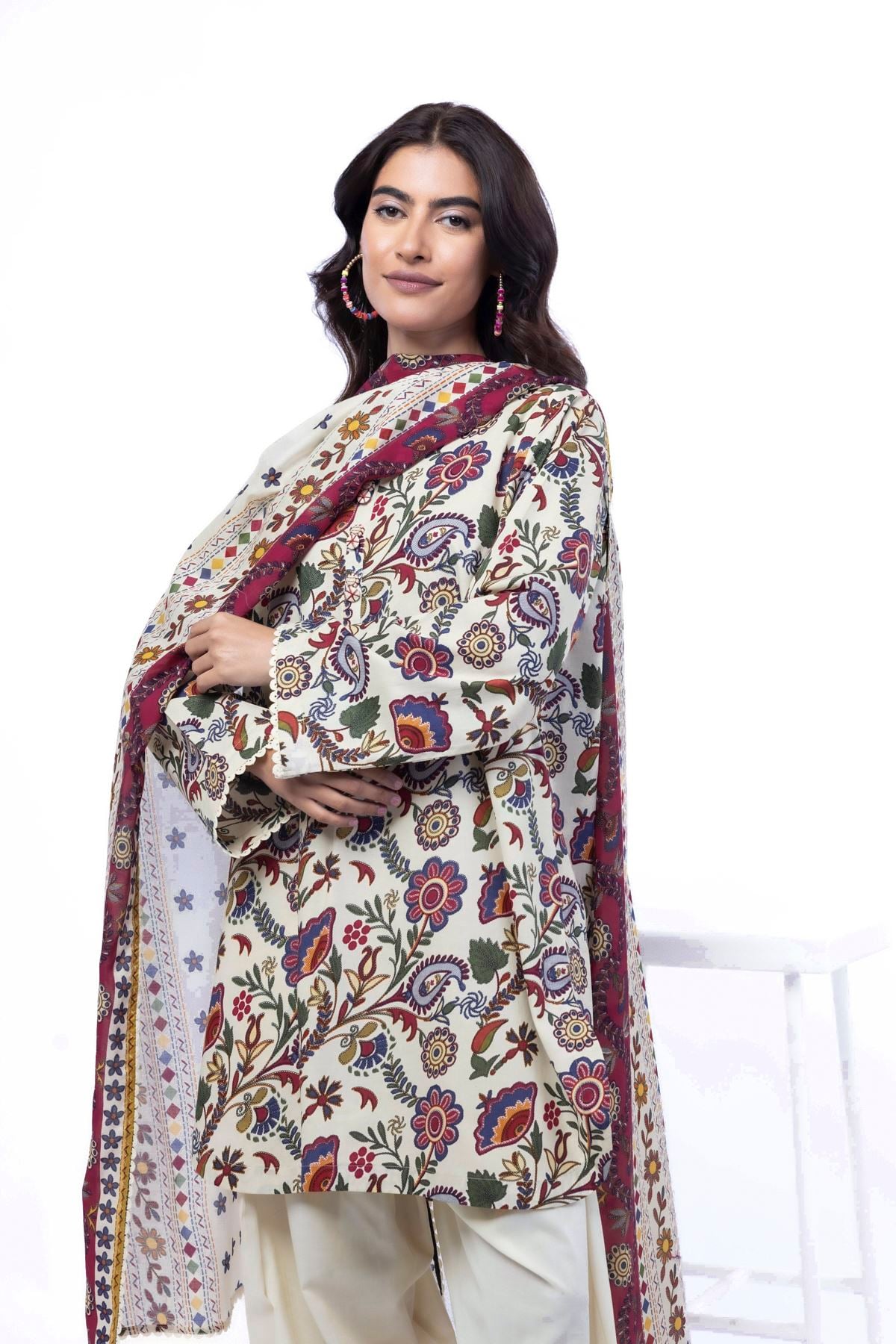 Printed Cotton Fabrics 3 Piece - A22-26-102FA1-VG