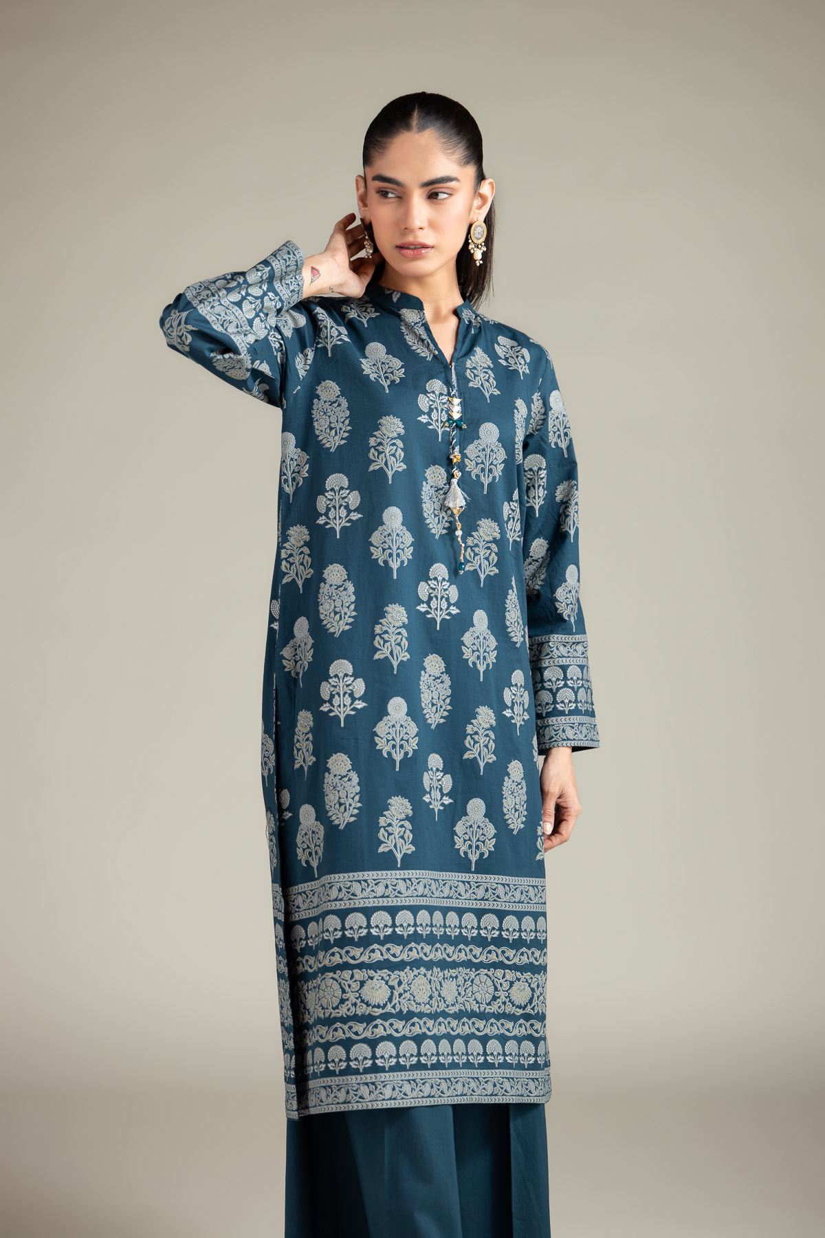 Cambric Kurta - 25-00-X2-08TB-VG
