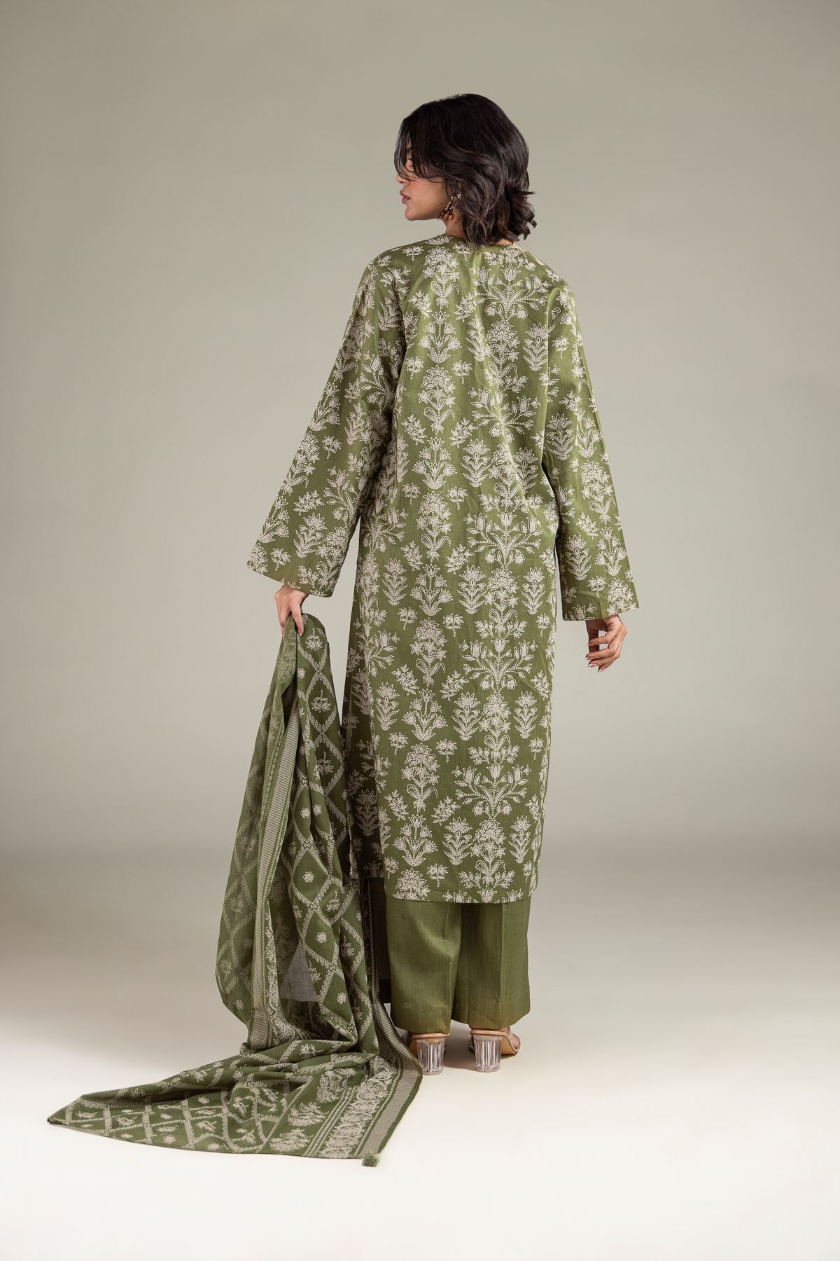 Printed Lawn Lawn Tailored Set - 1-26-102-A-F-VG