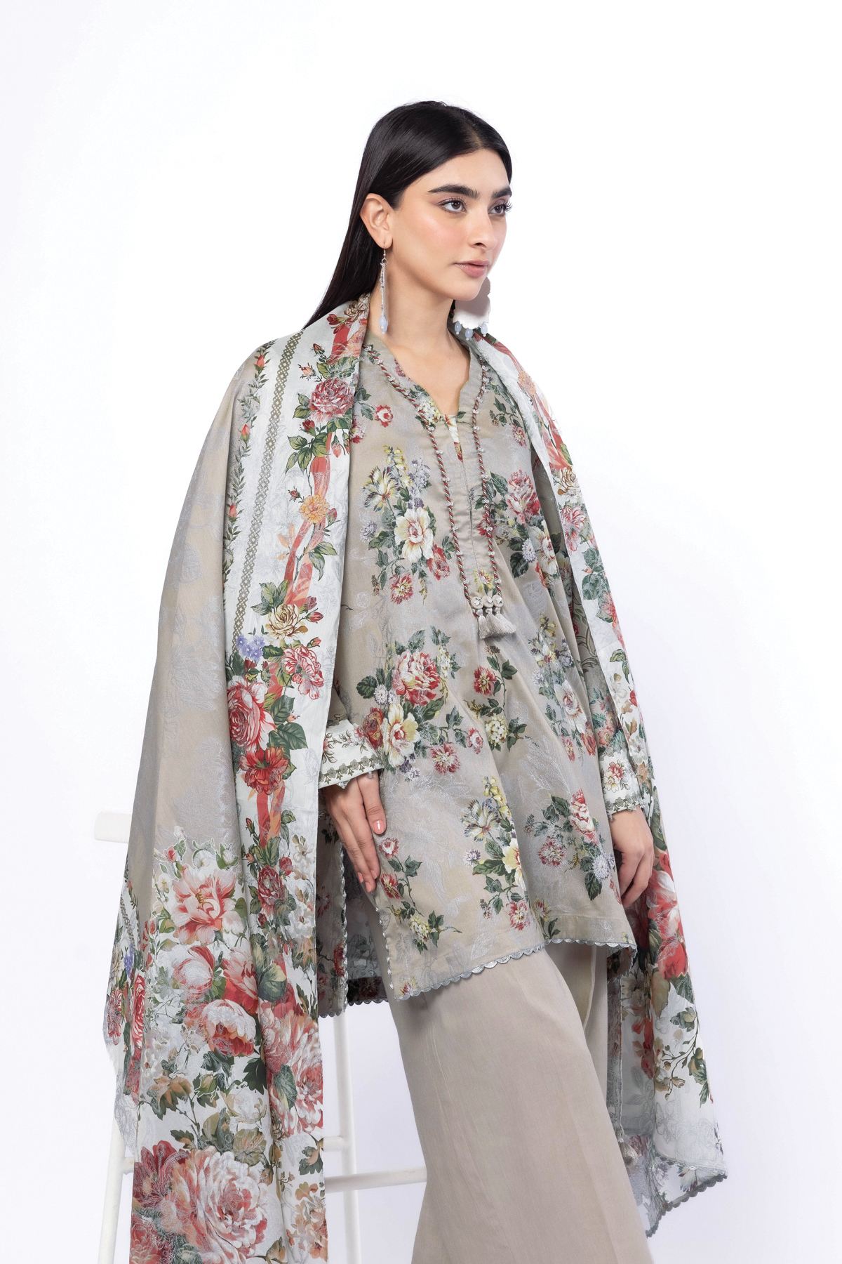Printed Jacquard Fabrics 3 Piece - A33-26-106FI-VG