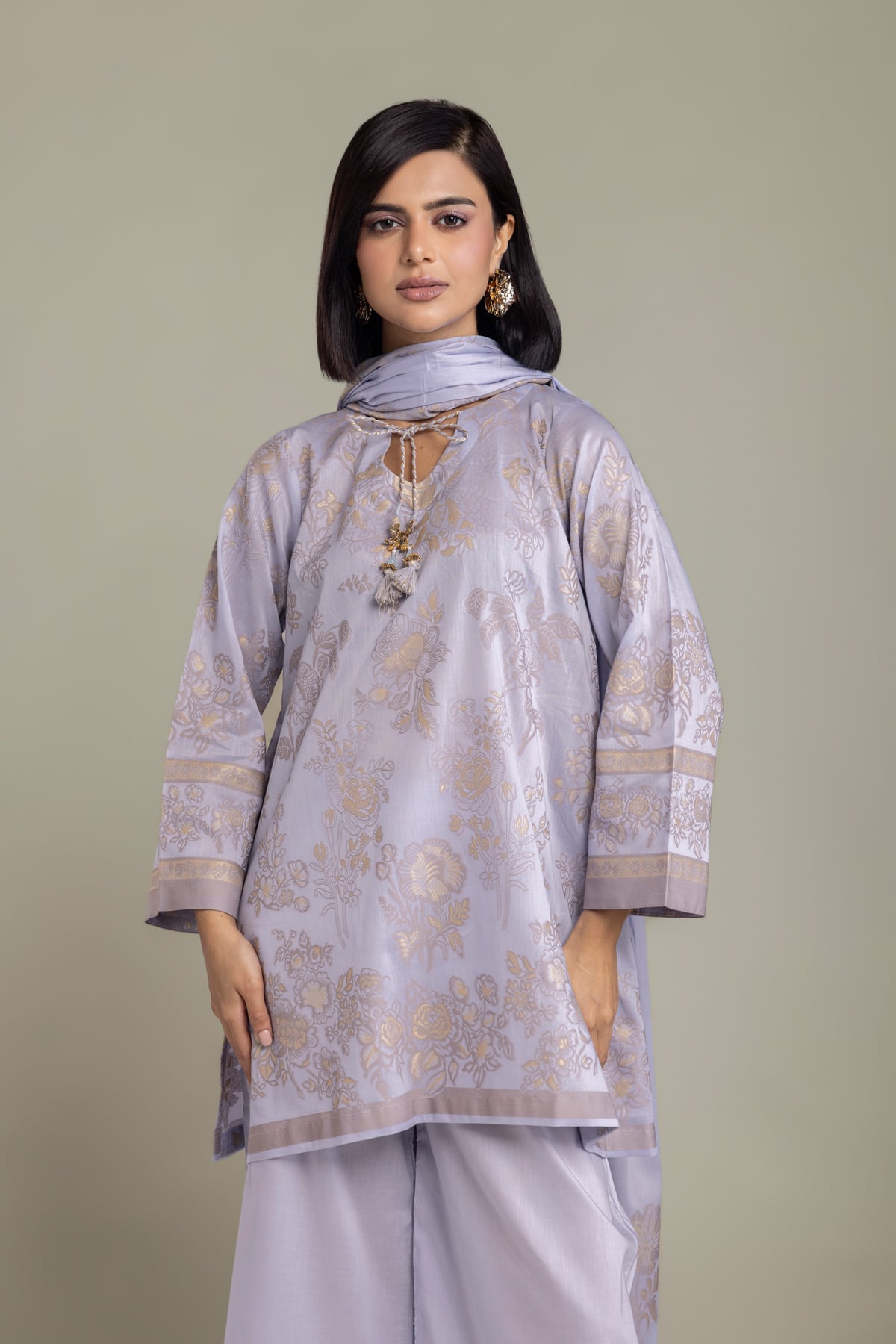 Dyed Jacquard Tailored 3-Piece Set - T-A33-26-203FH2-VG