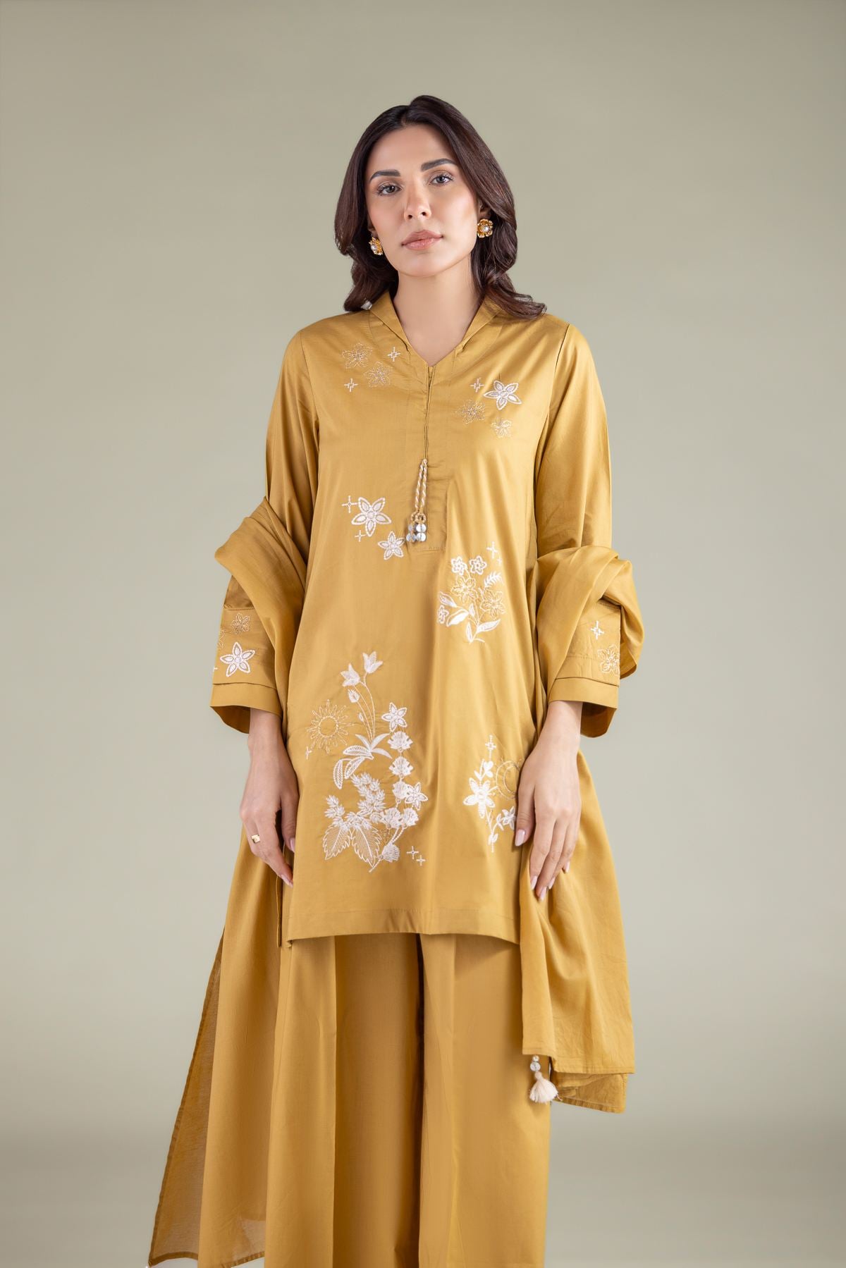 Embroidered Lawn Dupatta - 1-26-117-A-D-VG