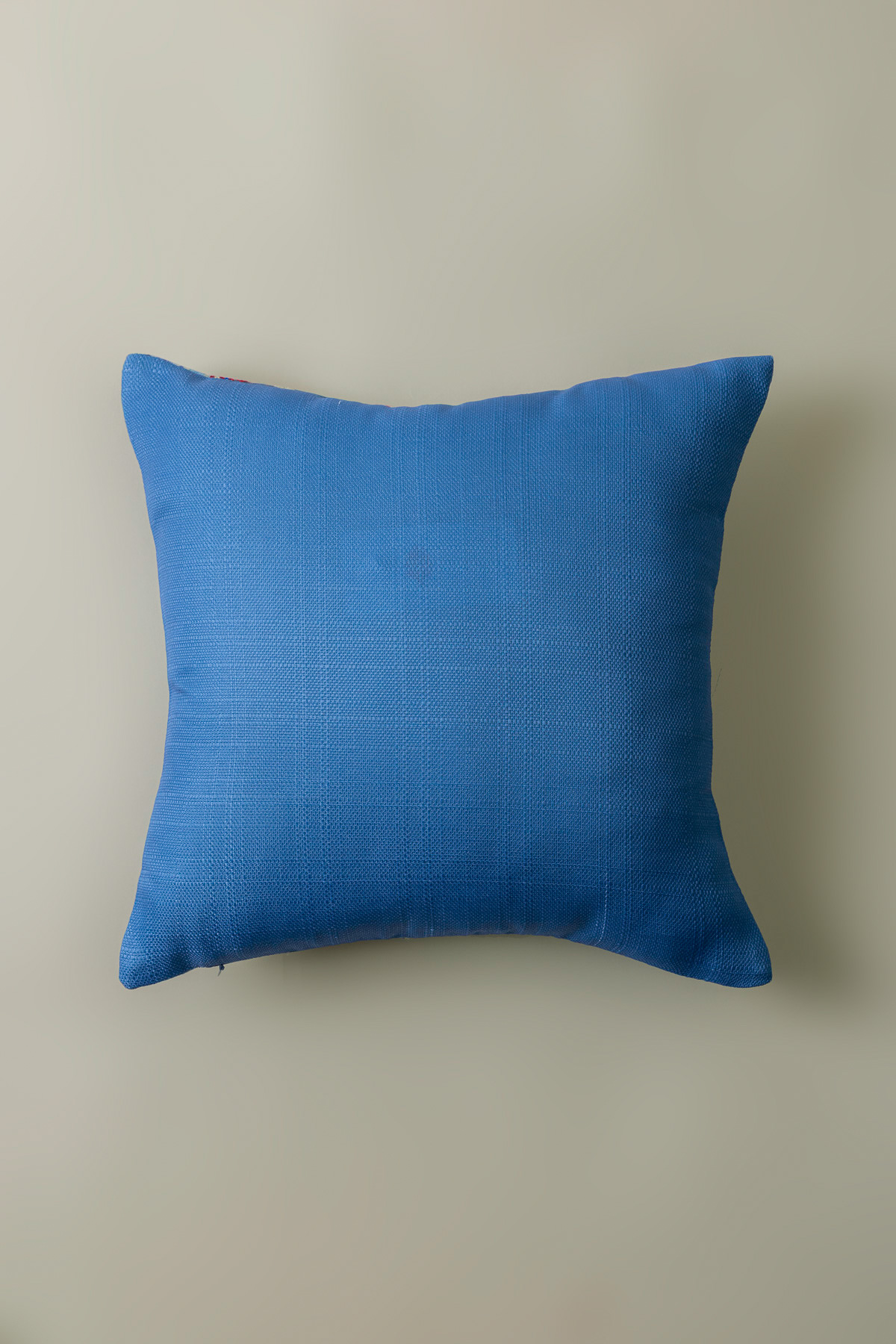 Print Embroidered Polyester Jute 16x16in Cushion Cover - 2-26-202-A-D-VG
