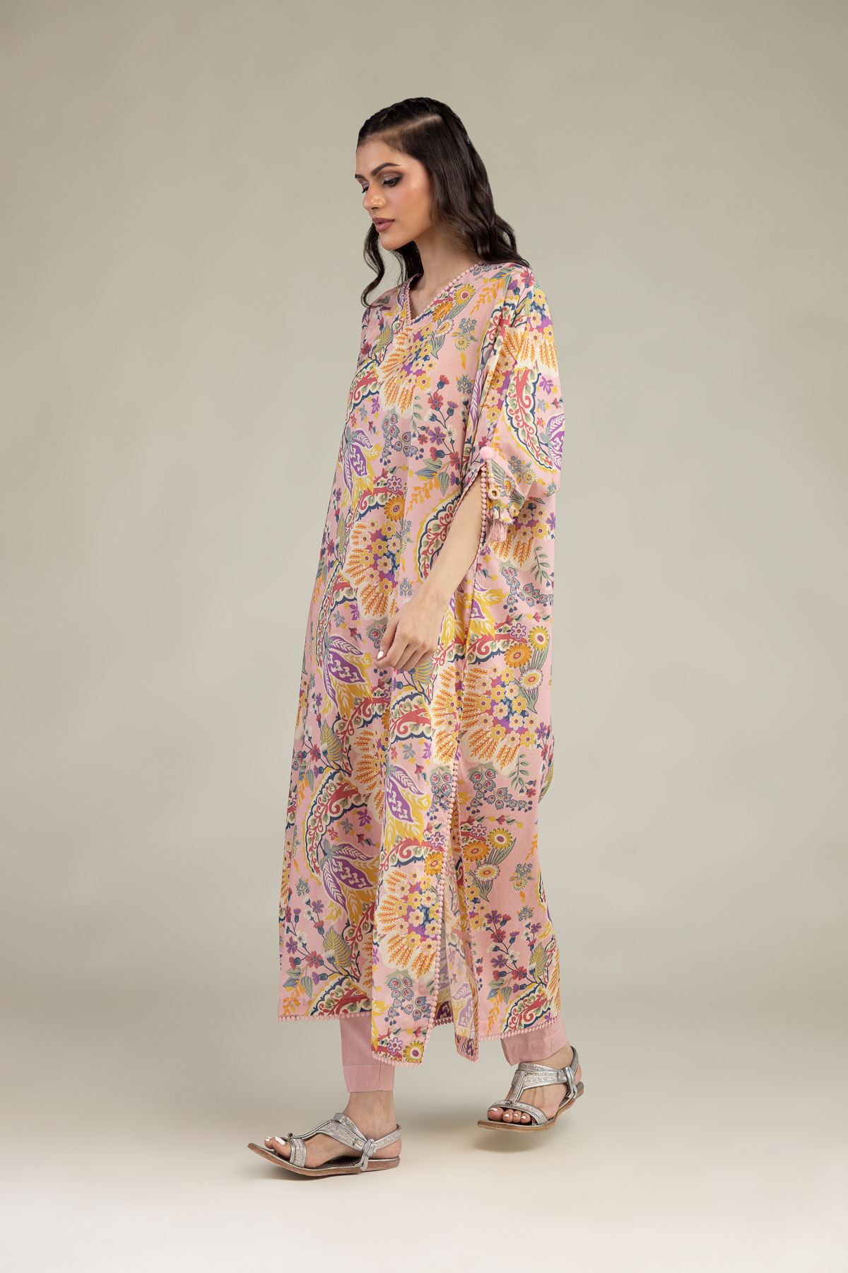 Printed Cambric Solid Cambric Pants - 2-26-202-A-D-VG