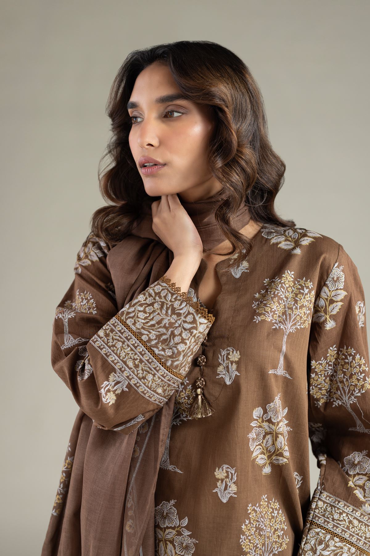 Printed Lawn Fabrics 3 Piece - CA41A-VG