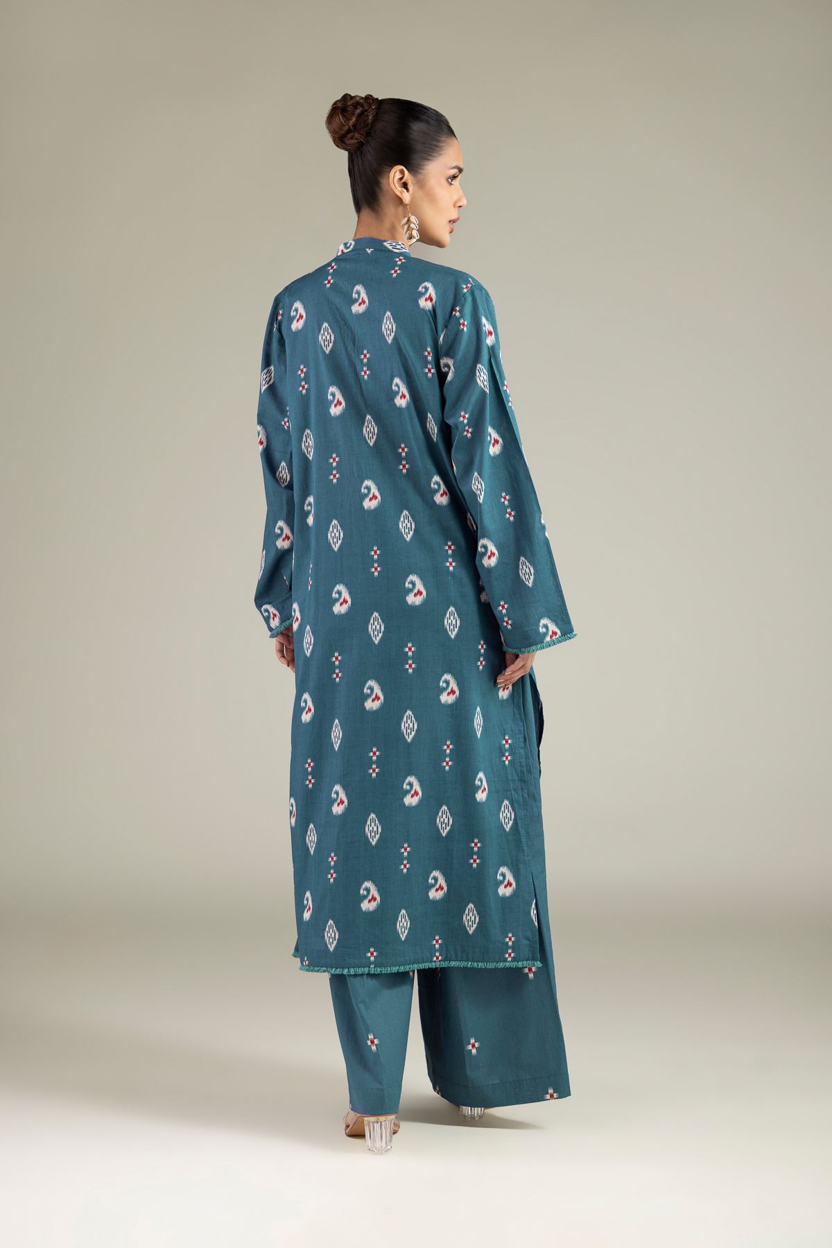Embroidered Lawn Fabrics 2 Piece | Top and Bottom - A11-26-108FB1-VG