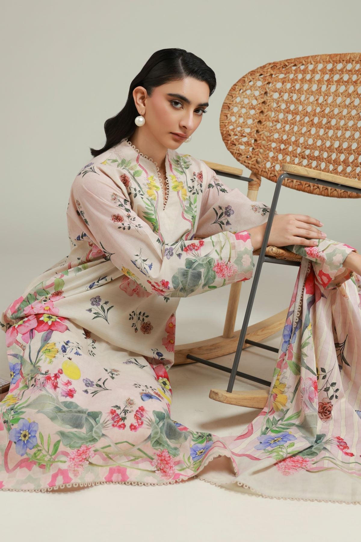 Printed Messuri Floral 3-piece Set - T-A22-26-108FI-VG