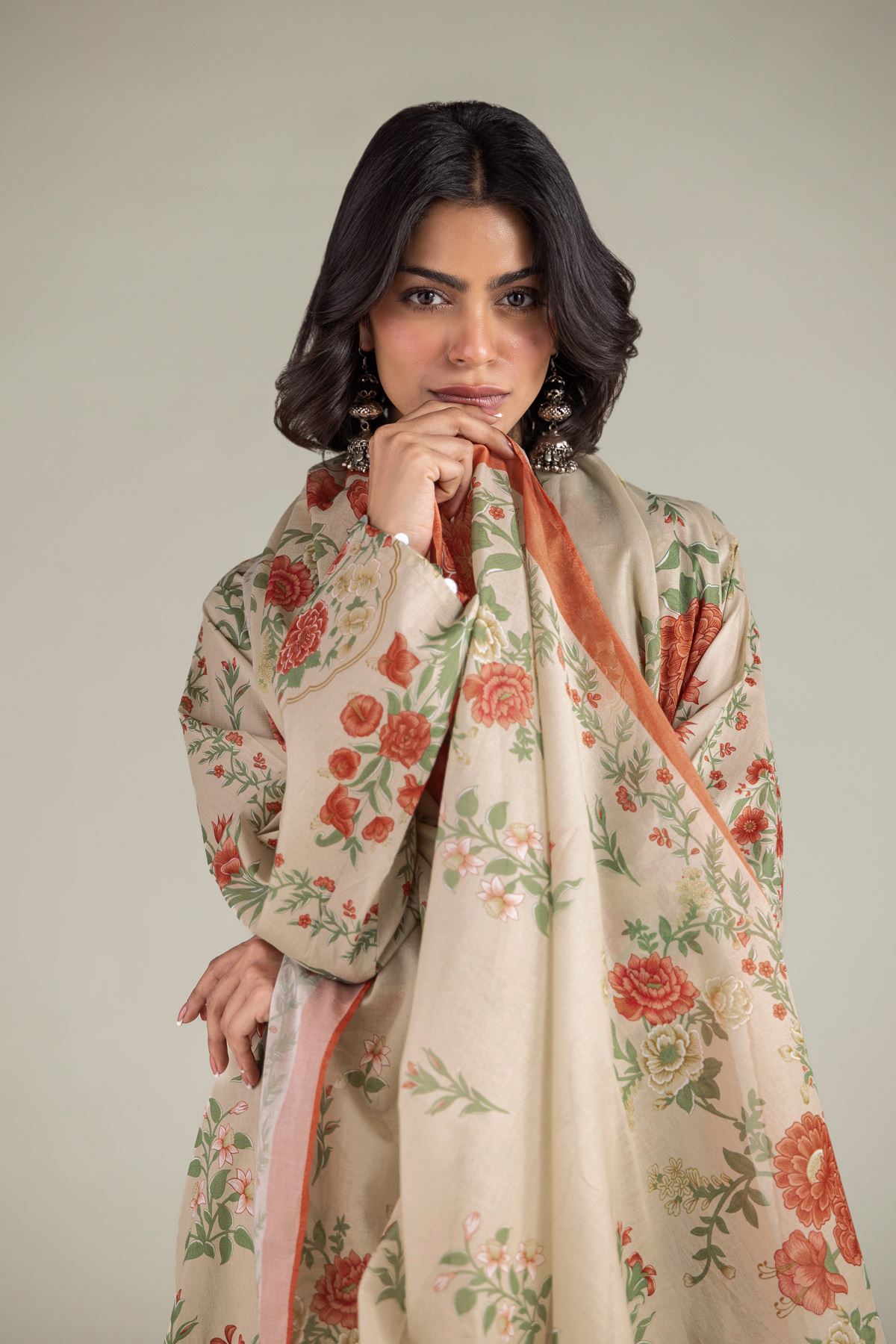 Printed Lawn Lawn 3-Piece Tailored - 25-10-12E9-10TB-VG