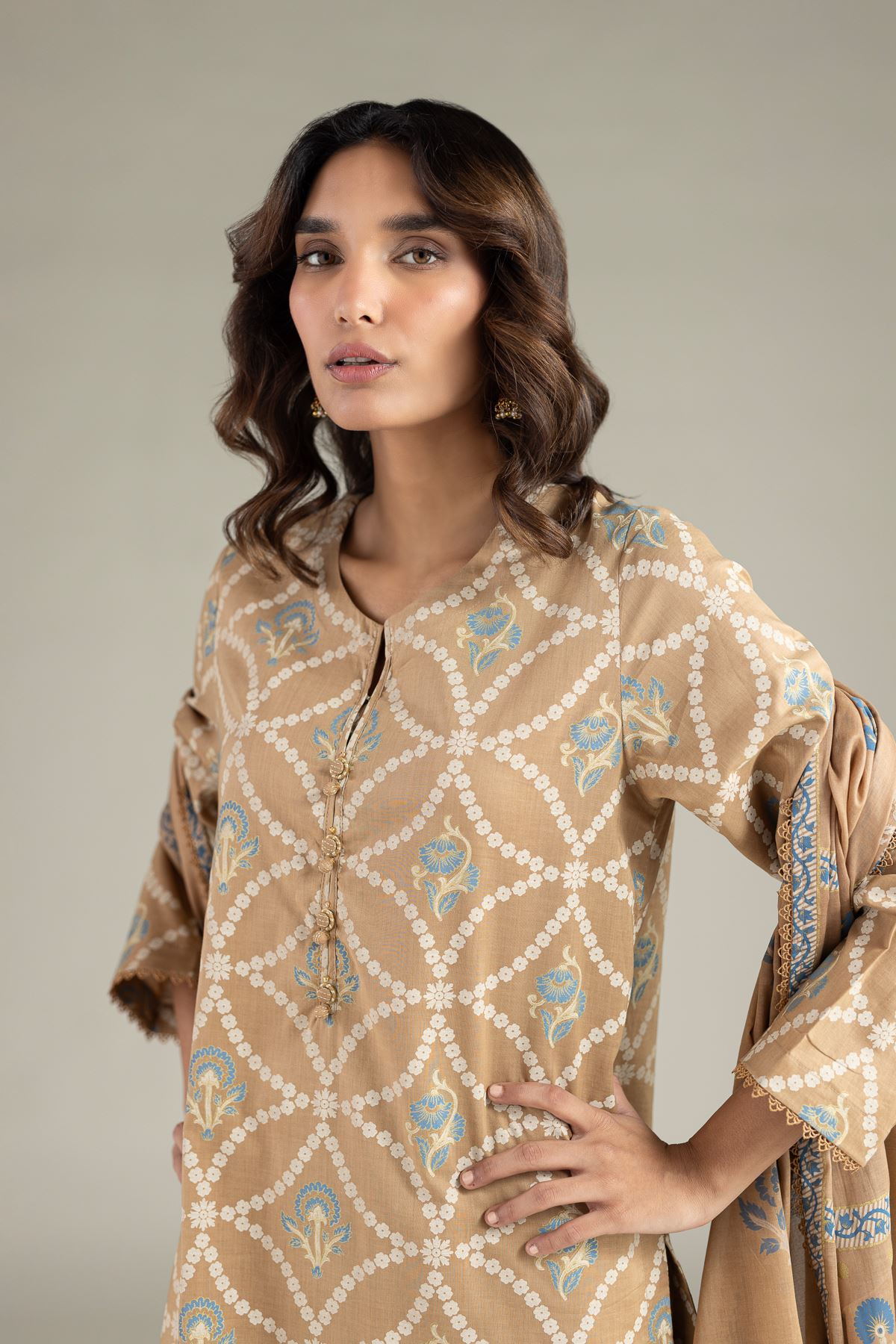 Printed Lawn Tailored 3 Piece - T-A22-26-107FA-VG