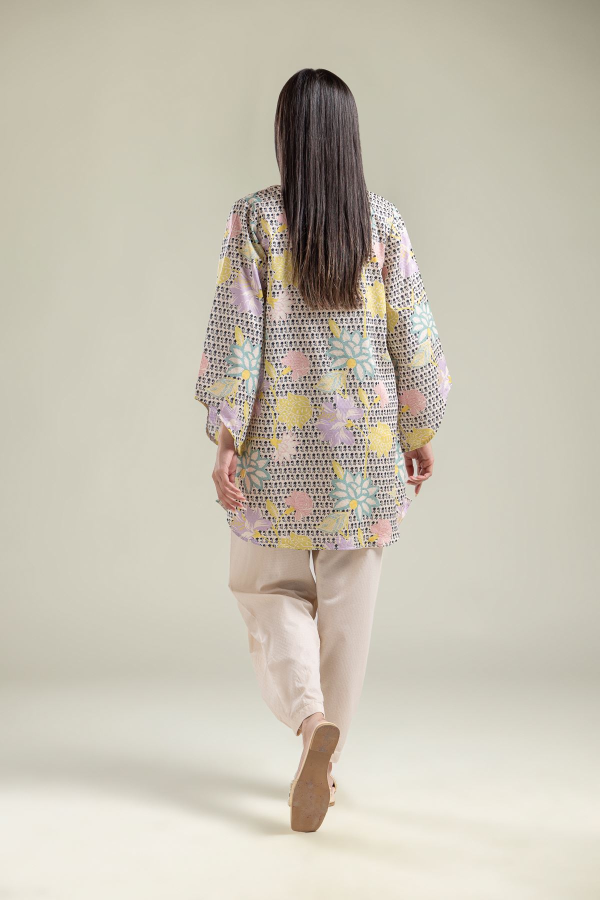 Printed Cotton Dobby Kurta - T-A112-26-120EA2-VG