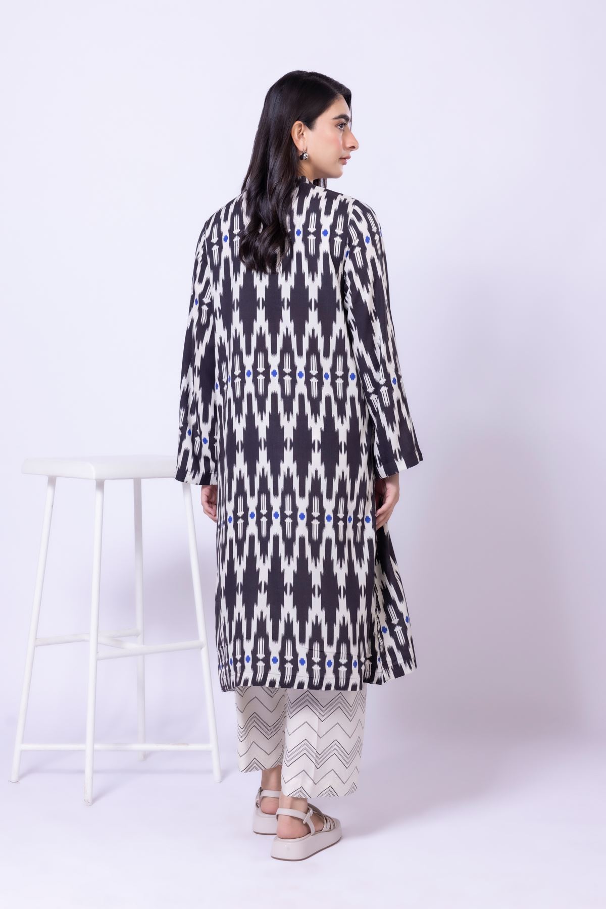 Printed Viscose Silk Kurta - 25-09-10E1-09TB-VG
