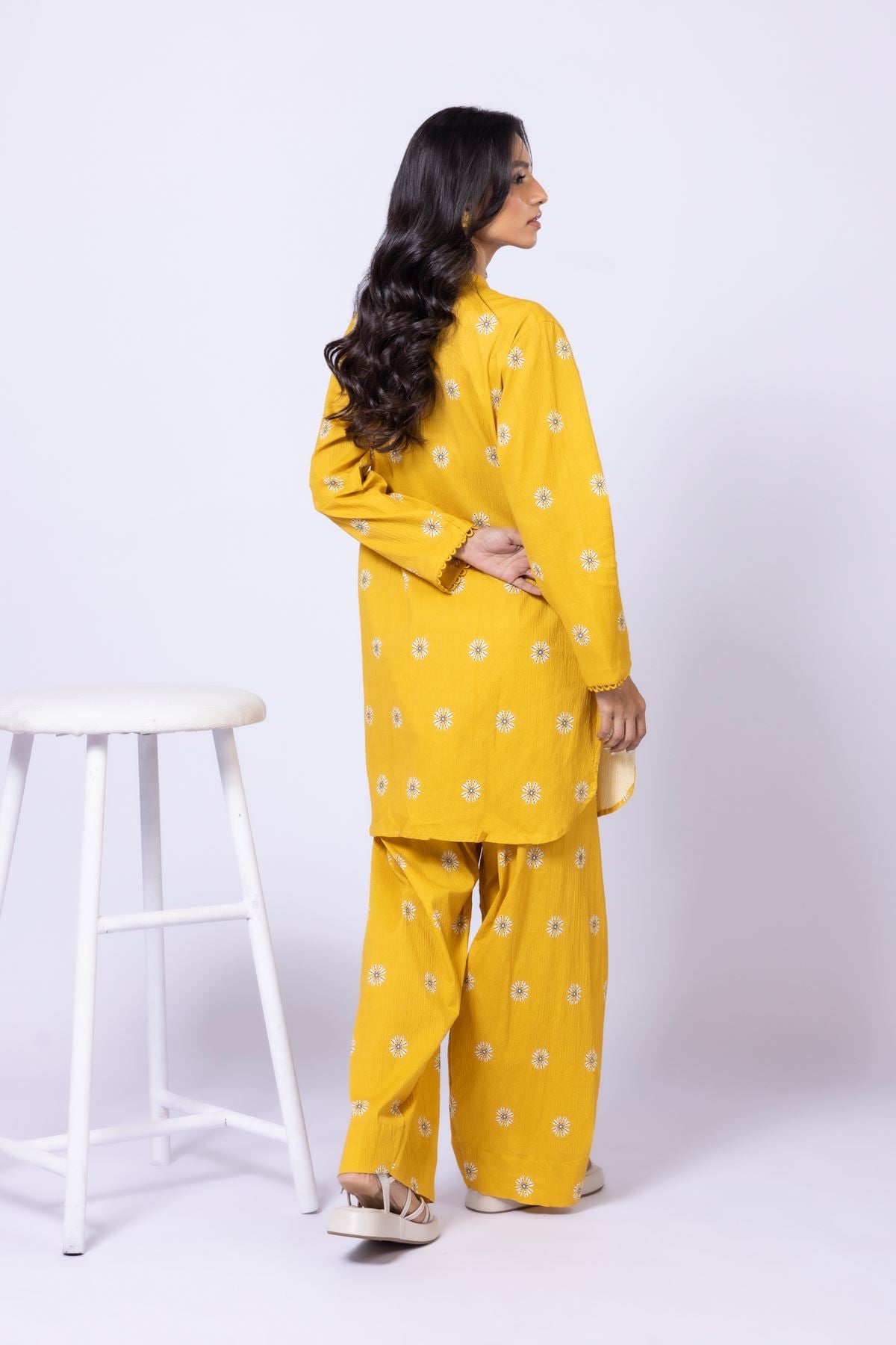 Printed Cotton Crinkle Kurta - 25-09-11E3-07TA-VG